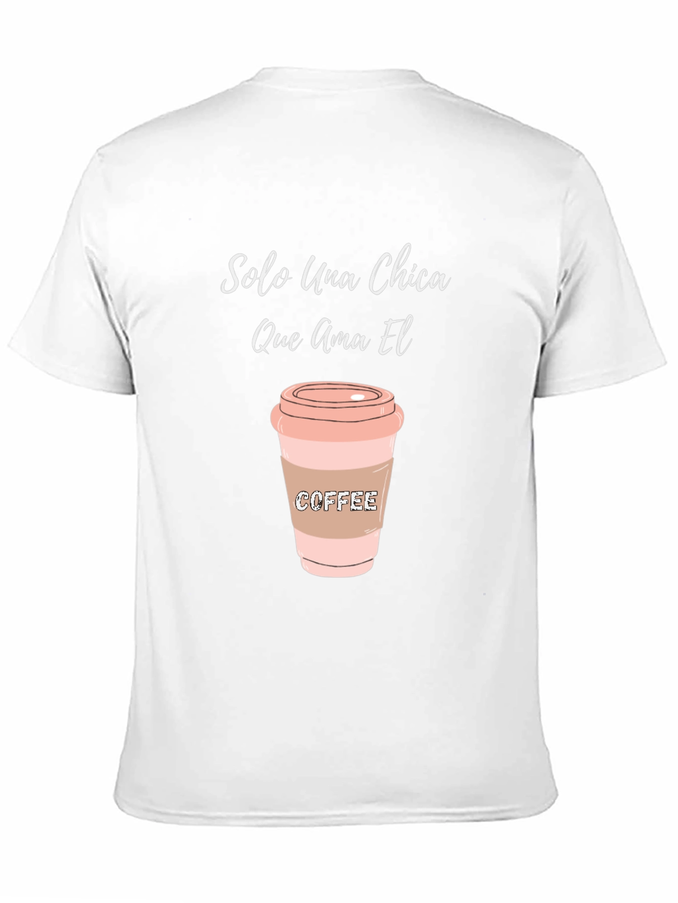 Black Coffee Lover's Tee: Solo Una Chica Graphic T-Shirt view 11