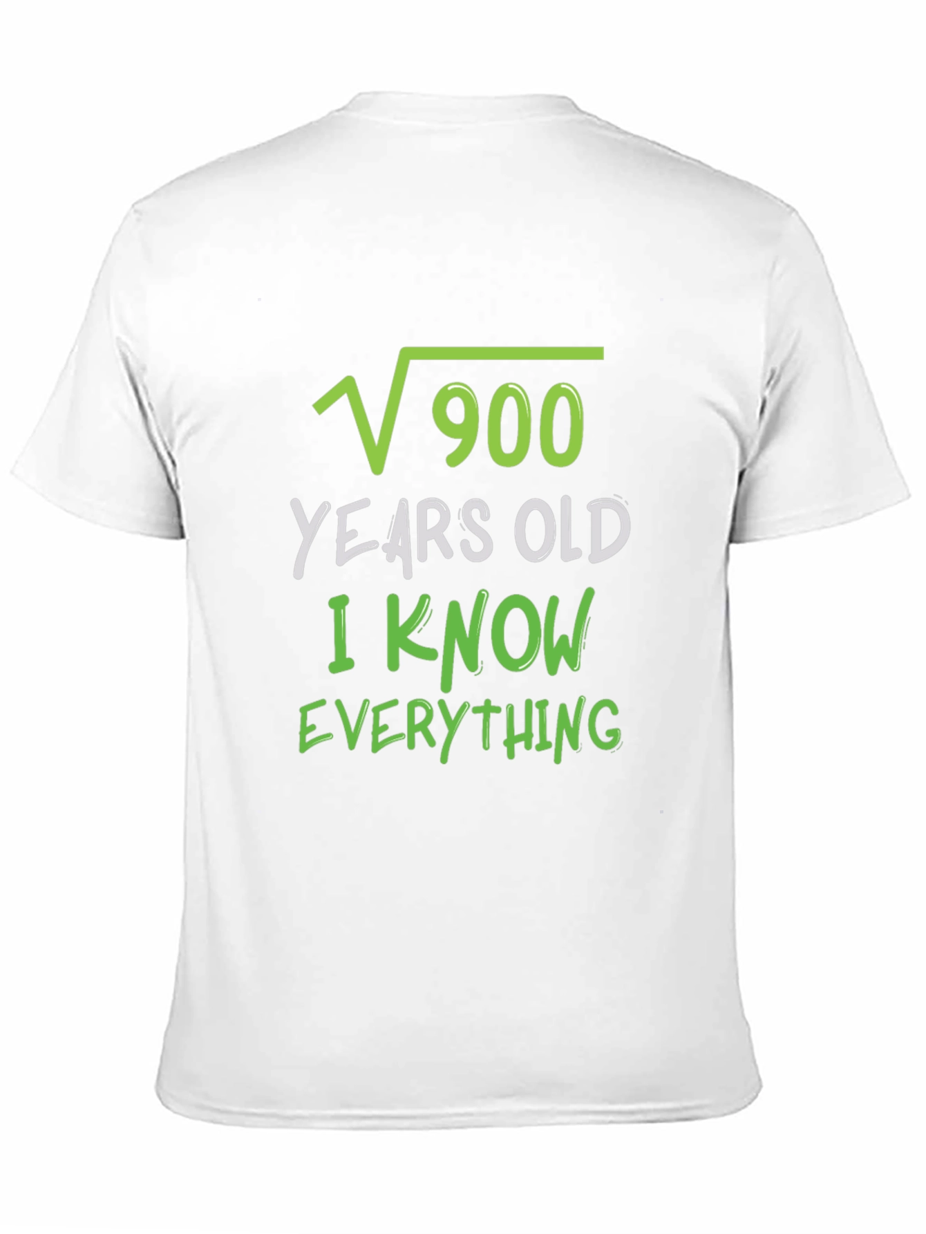 Black Funny Math Joke T-Shirt - √900 Years Old view 11