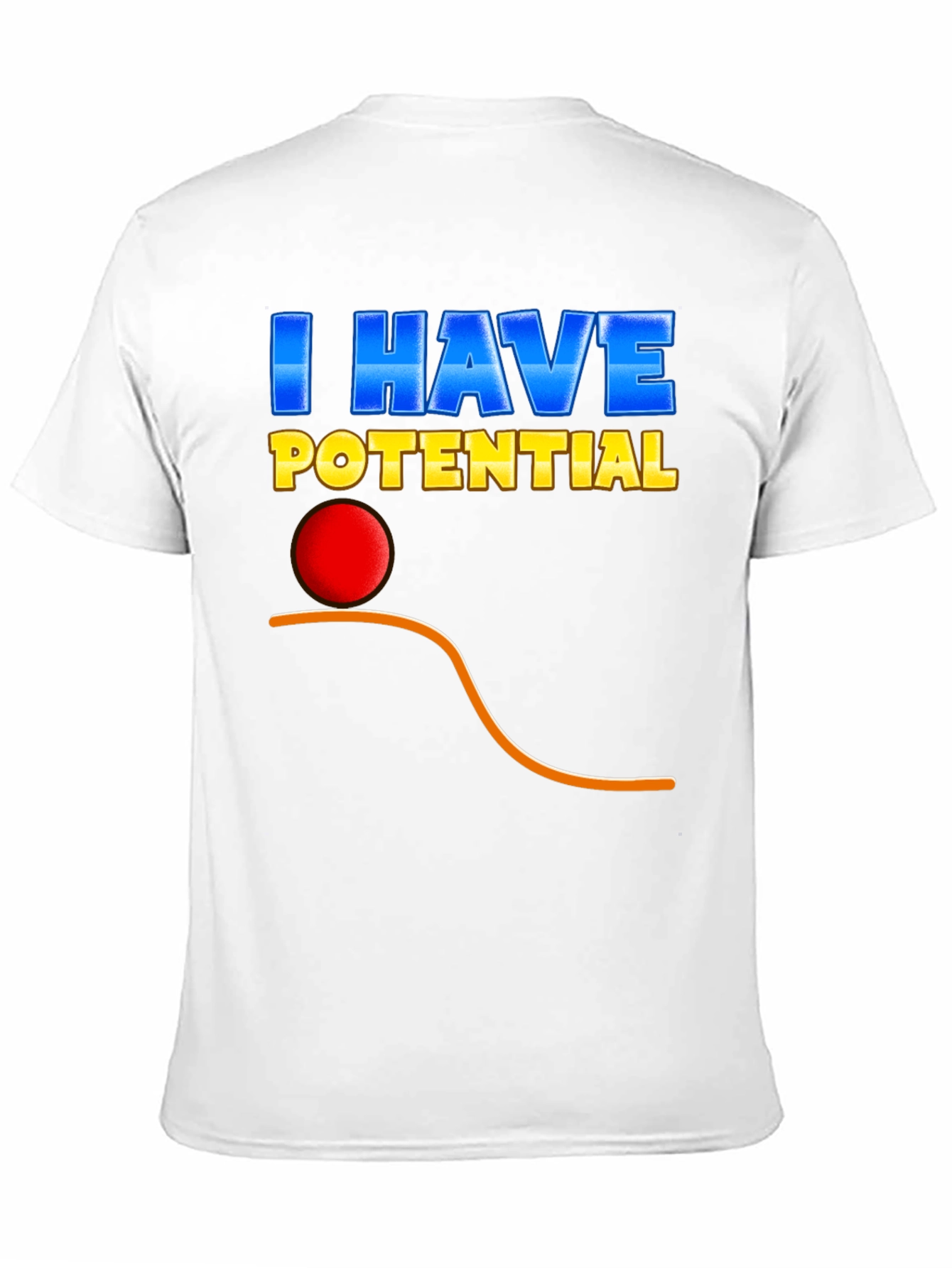 Black I Have Potential T-Shirt - Physics Pun Tee view 11