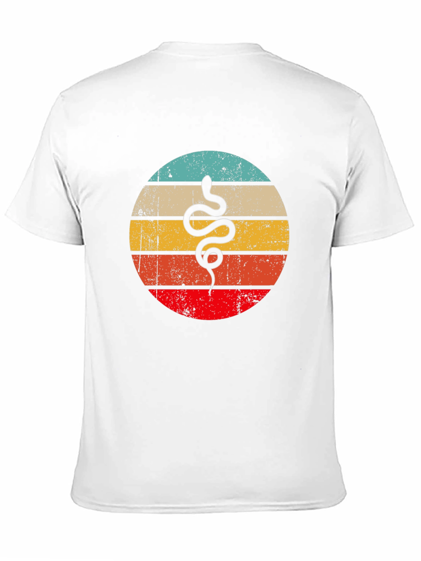 Black Retro Snake Graphic Tee - Vintage Style T-Shirt view 11