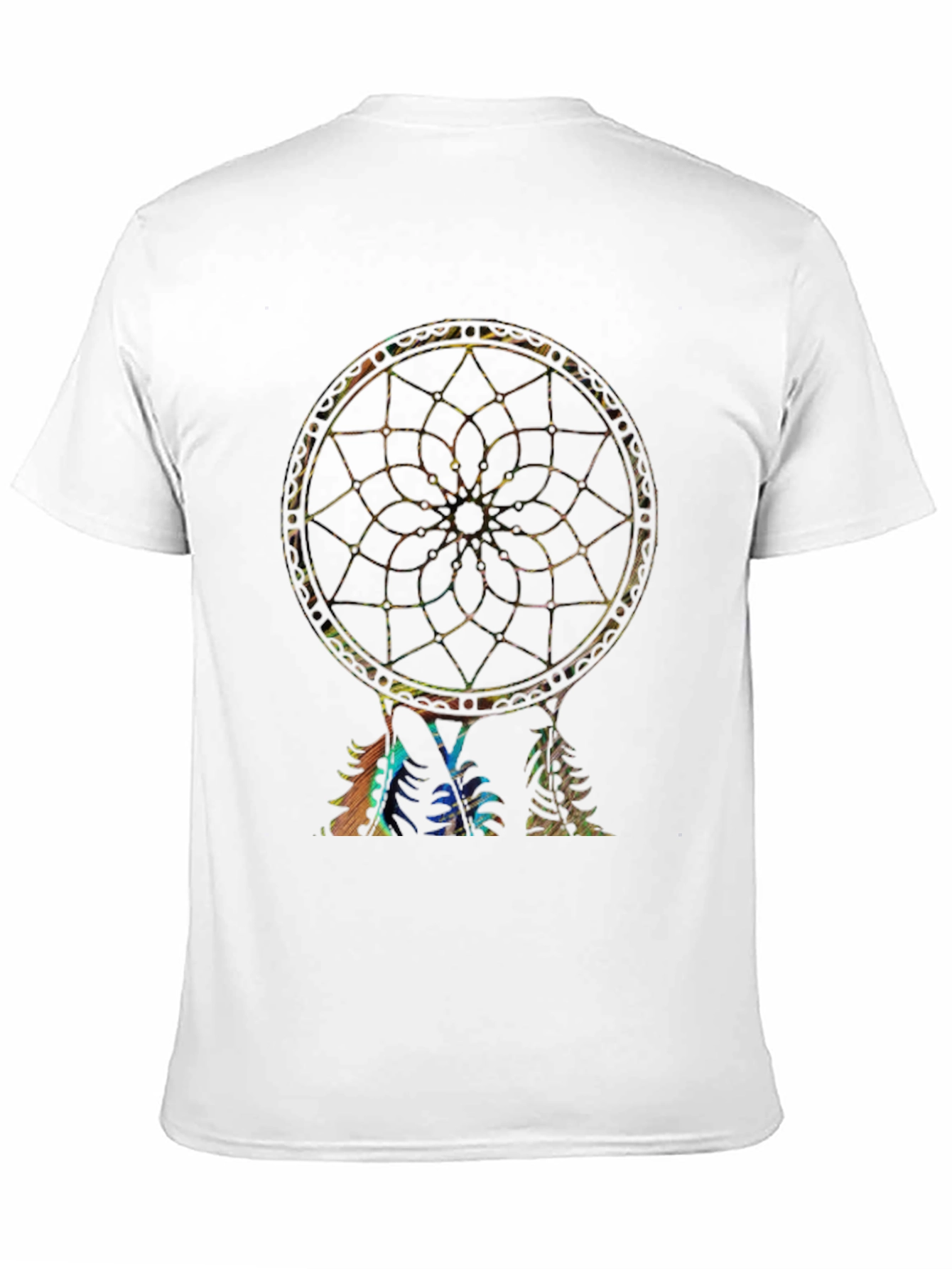 Black Dreamcatcher Graphic Print Black T-Shirt view 11