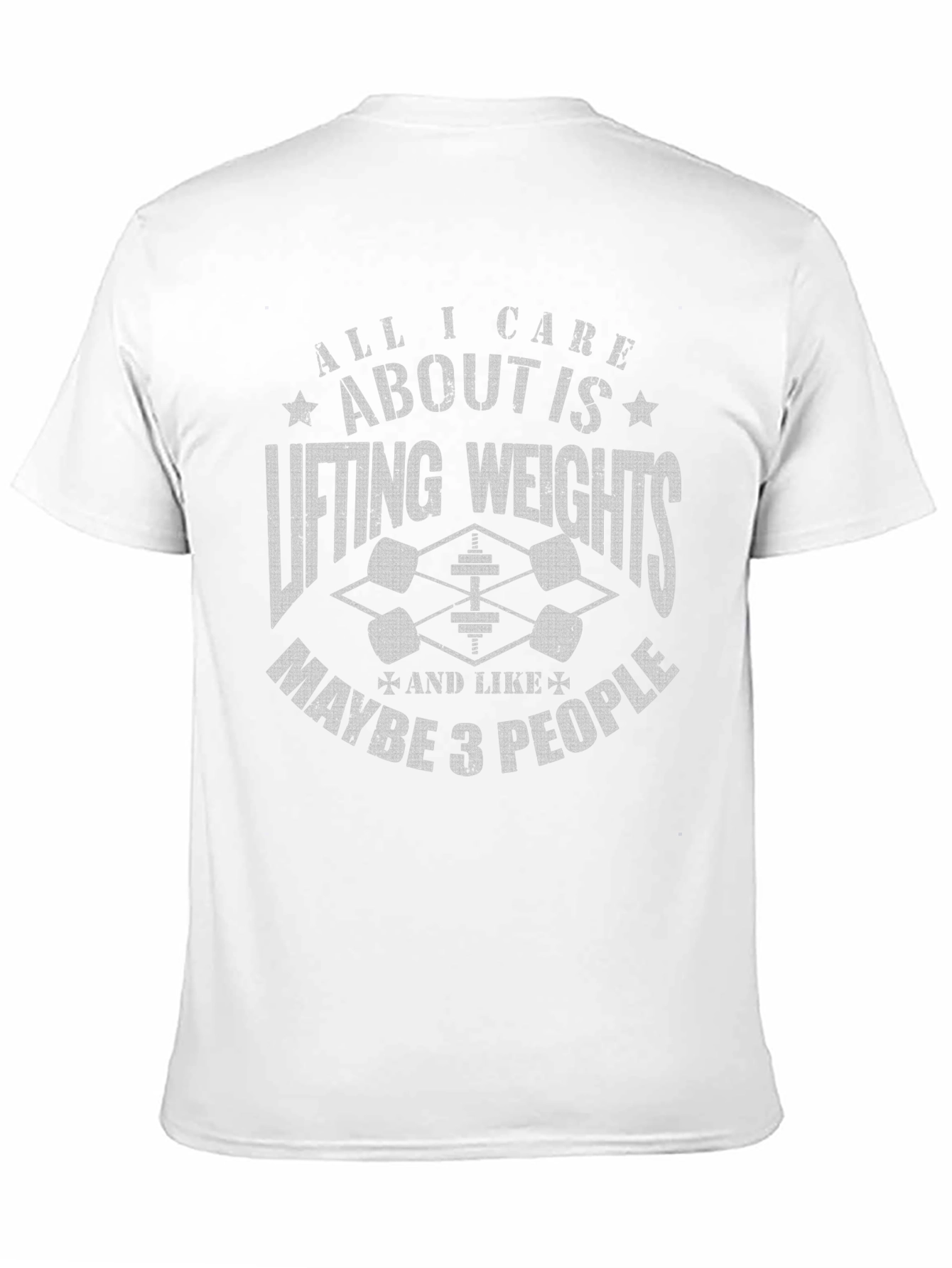 Black Weightlifting Graphic Tee: Lifting Weights & Maybe 3 People view 11