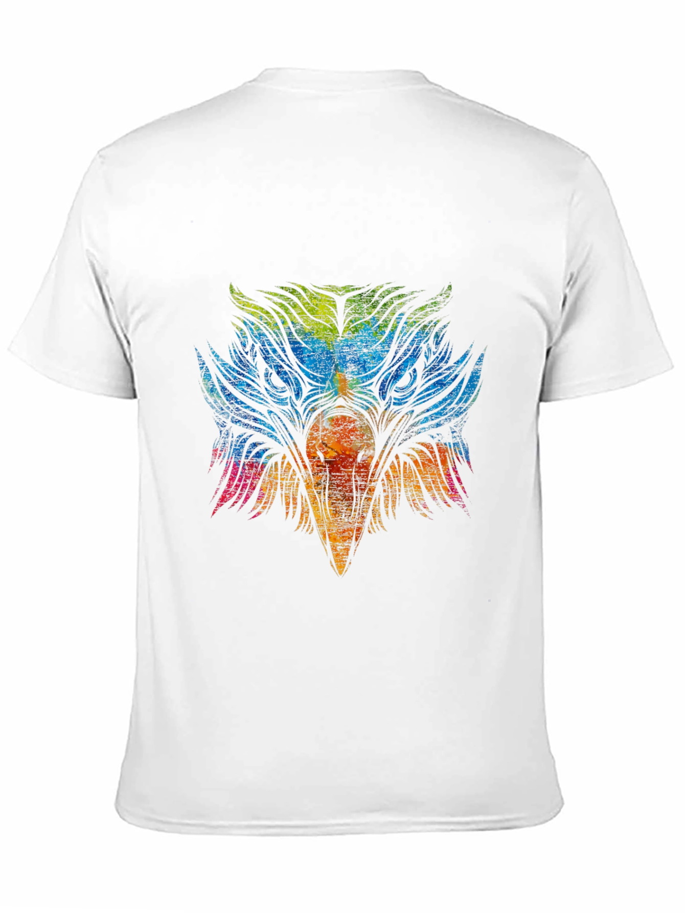 Black Colorful Eagle Graphic T-Shirt view 11