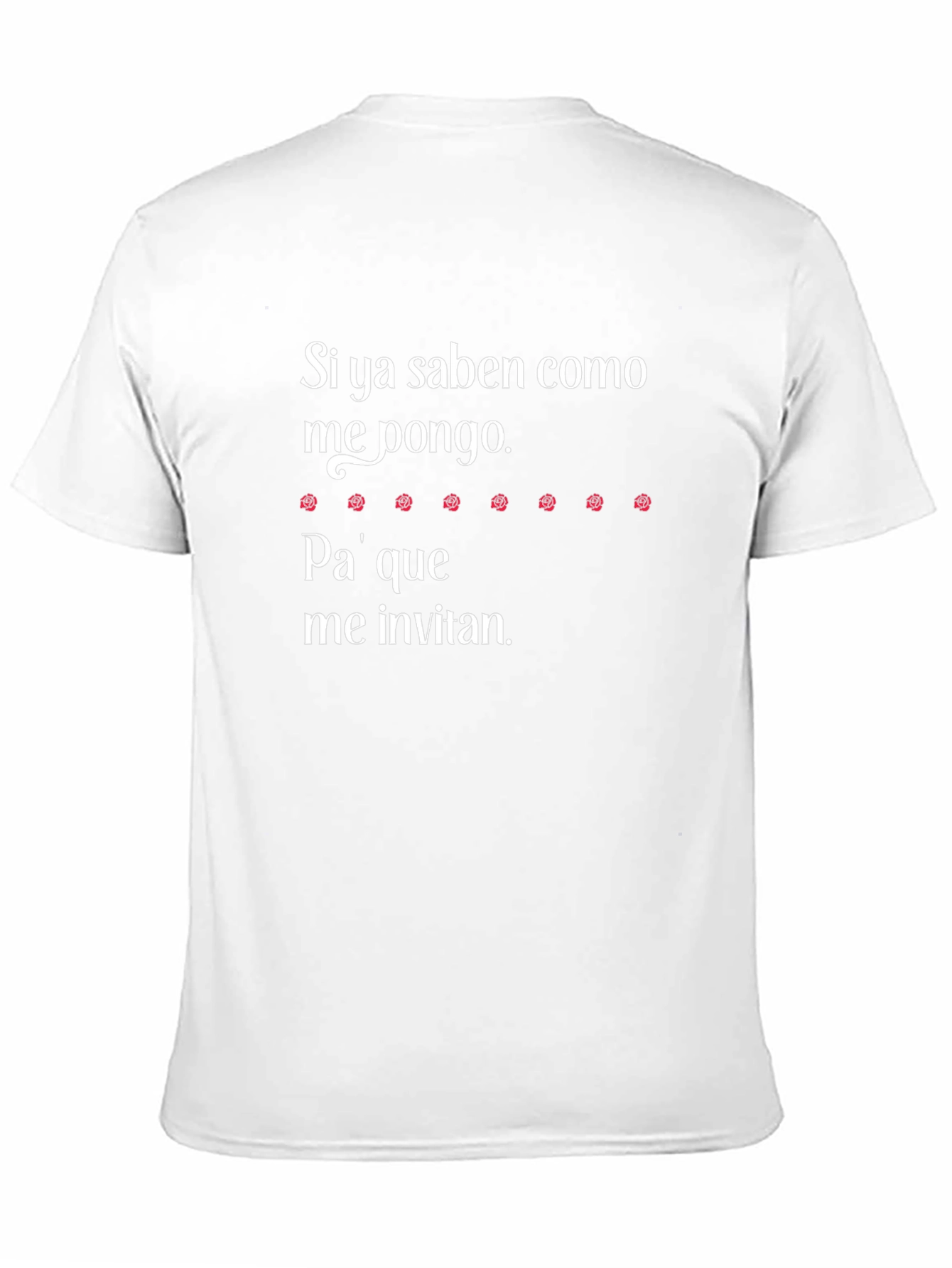 Black Funny Spanish T-Shirt - "Si ya saben como me pongo" view 11