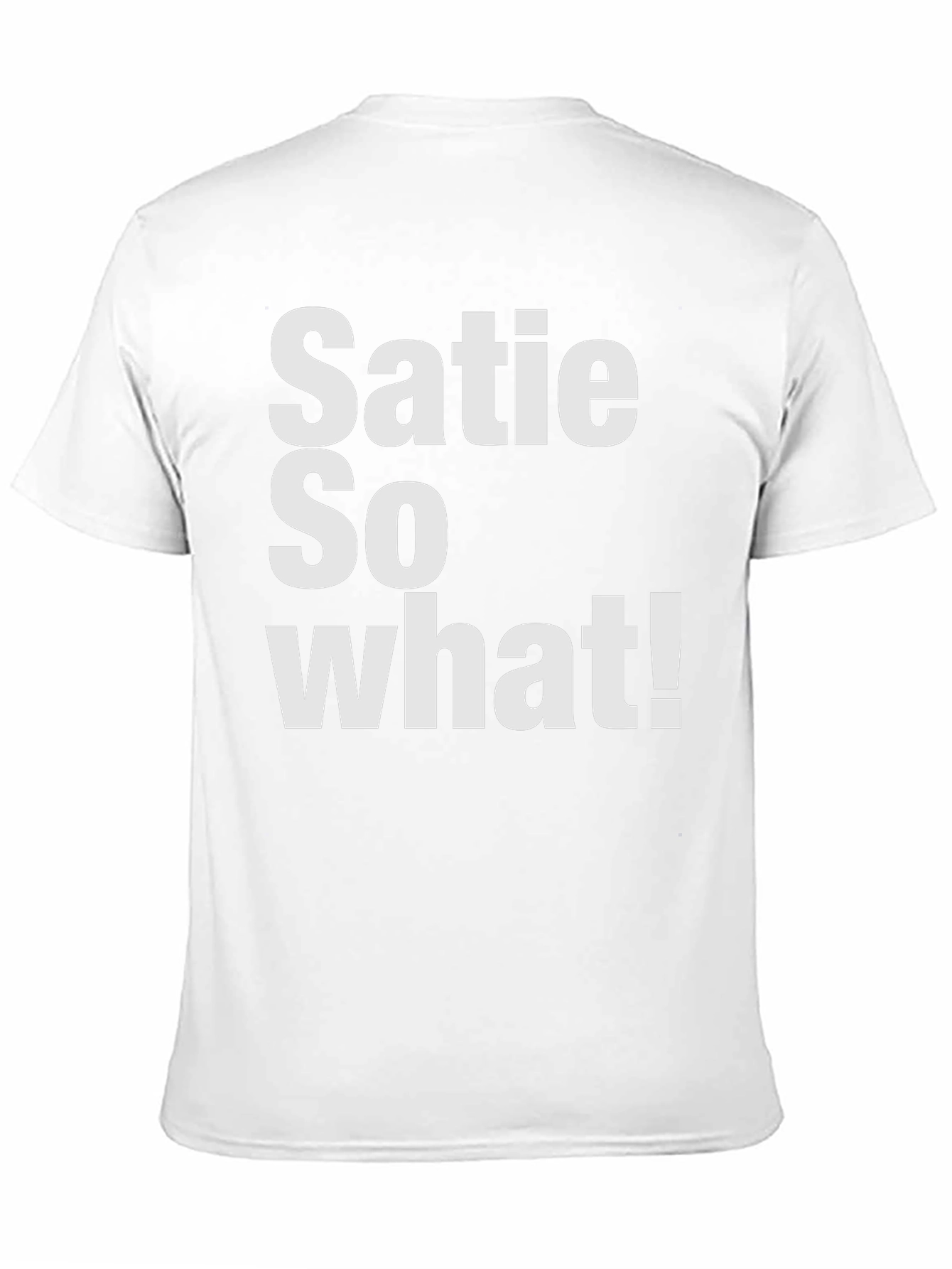 Black Satie So What! Graphic T-Shirt - Casual Wear view 11