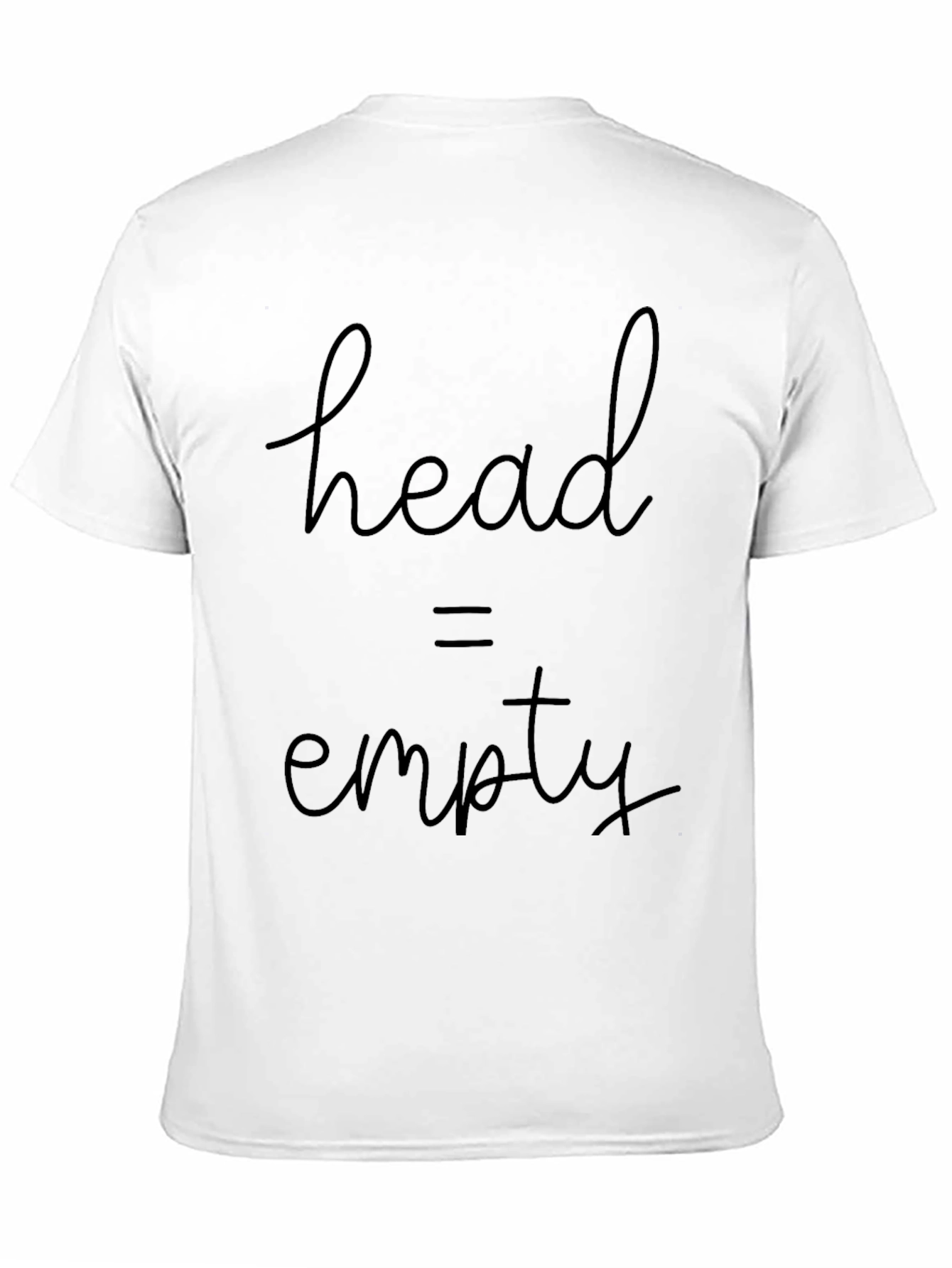 Black Head Empty T-Shirt - Funny Graphic Tee for Casual Wear view 11