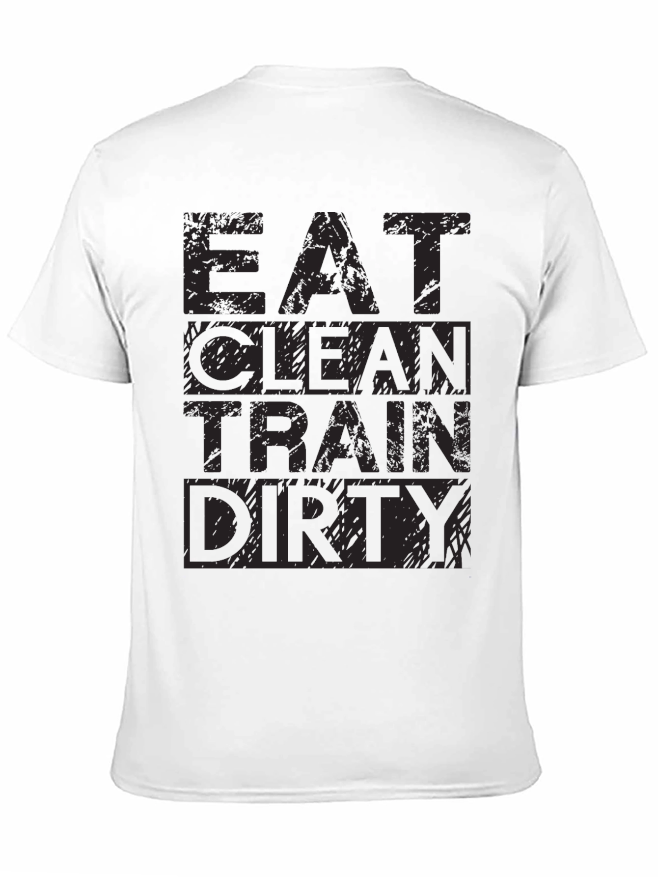 Black Eat Clean, Train Dirty Men's Graphic Tee view 11
