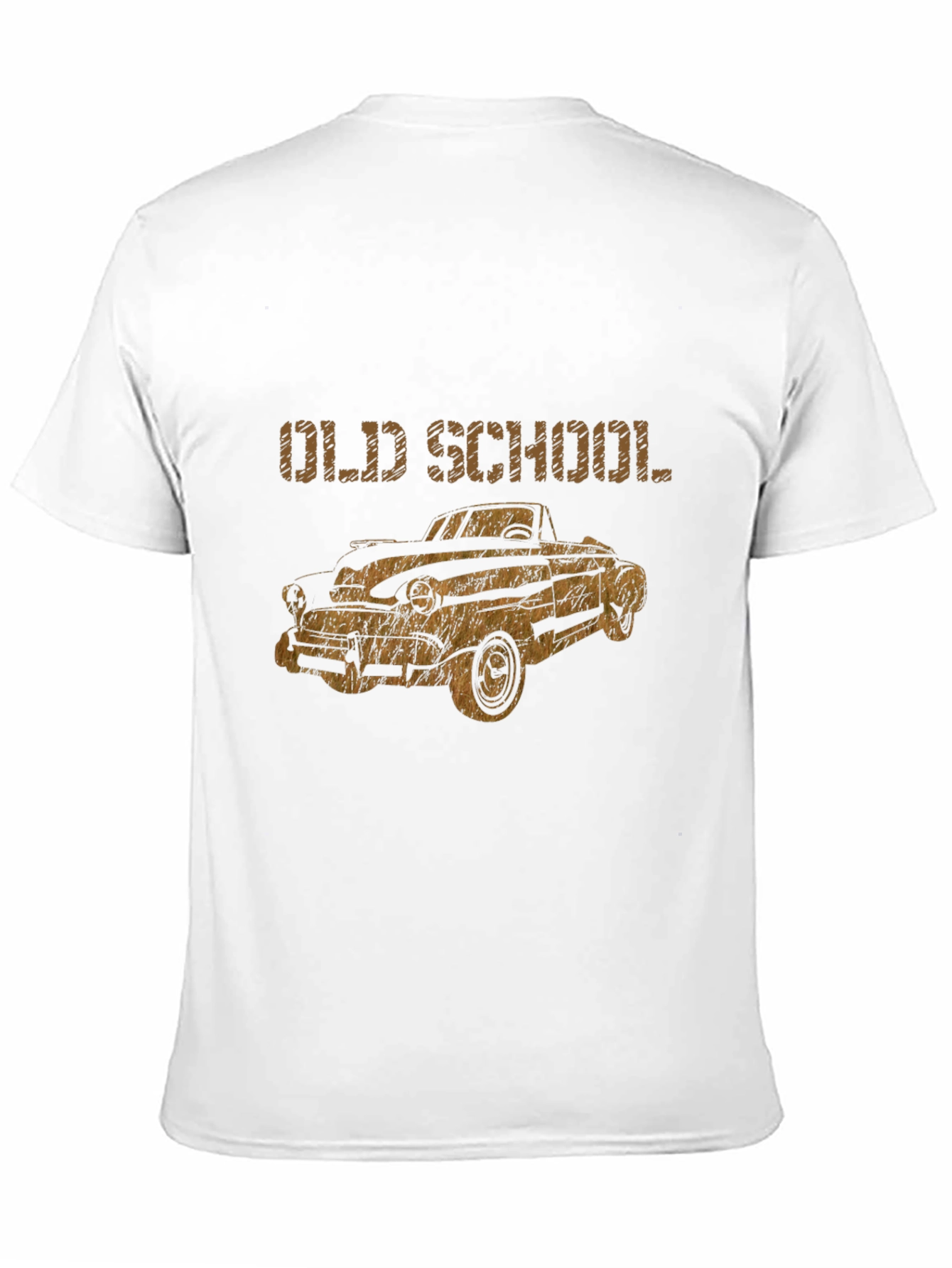Black Old School Car Graphic T-Shirt view 11