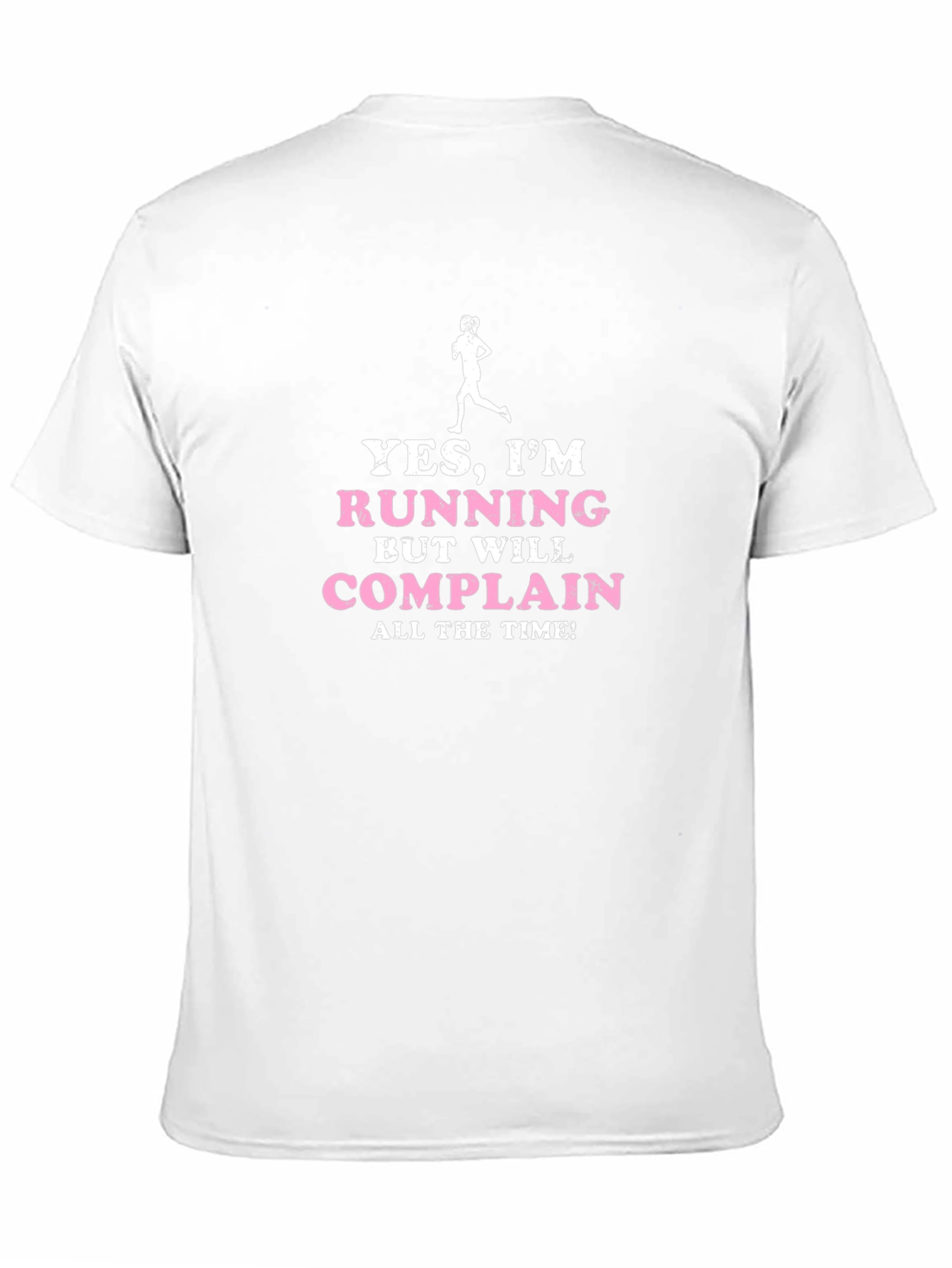 Black Funny Running T-Shirt: Yes, I'm Running, But Will Complain view 11