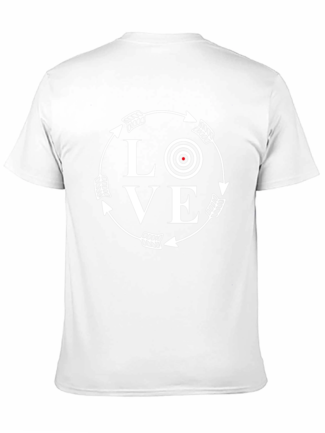 Black Love Target T-Shirt - Archer Arrow Design view 11