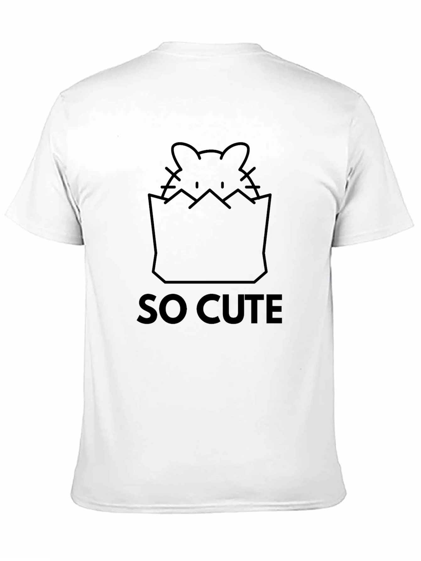 Black So Cute Kitten Graphic Tee - Black view 11