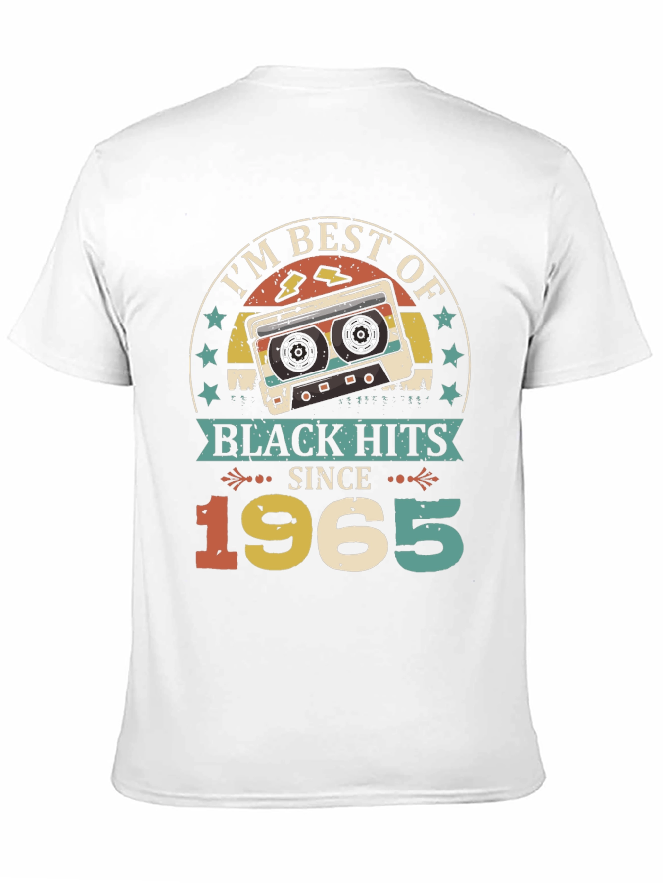 Black Best of Black Hits 1965 Vintage Cassette T-Shirt view 11