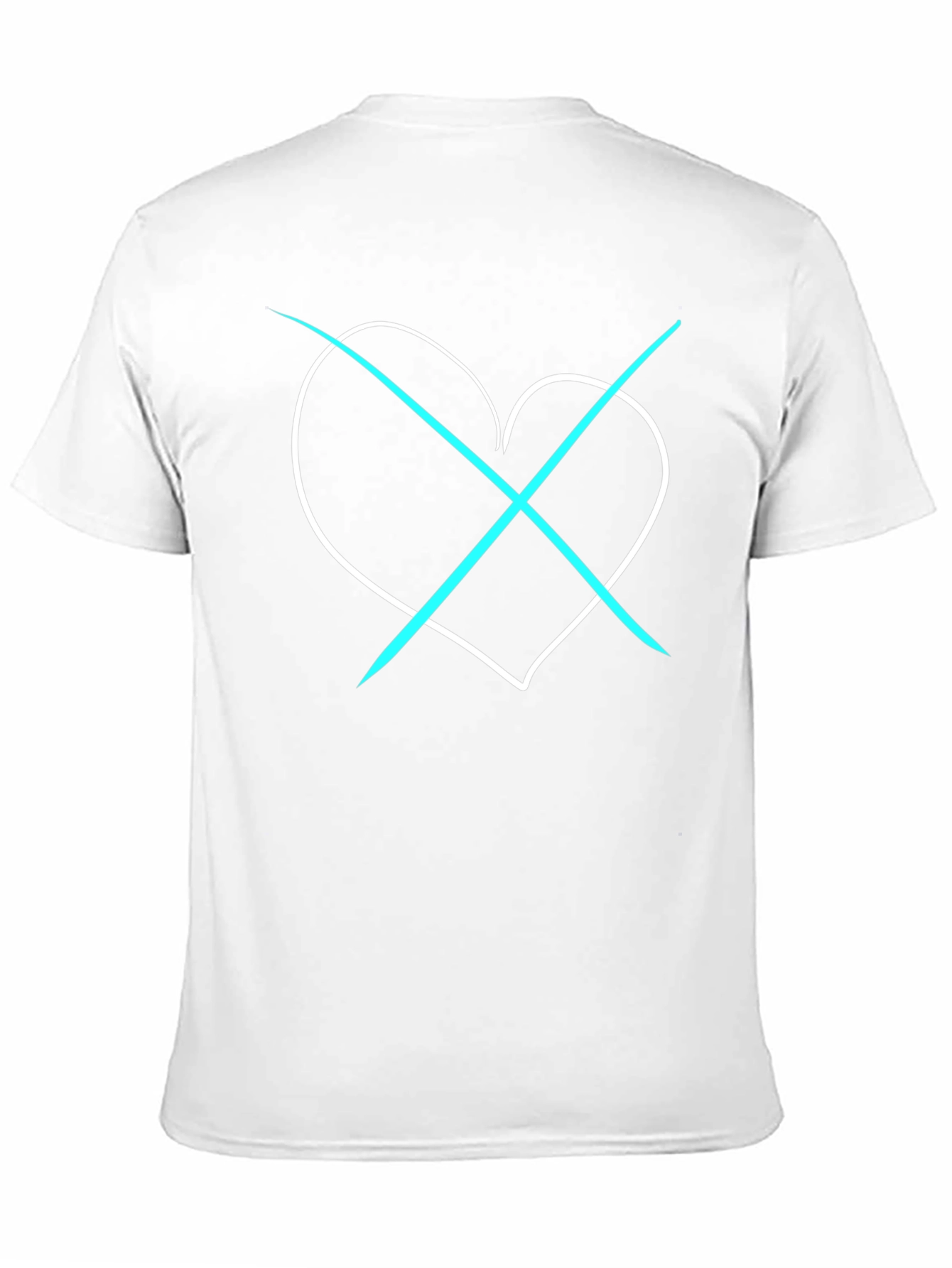 Black Heartbreaker Tee - Crossed Heart Graphic T-Shirt view 11