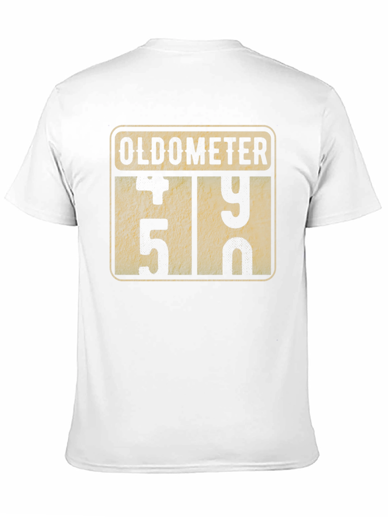 Black Oldometer Funny Birthday T-Shirt view 11