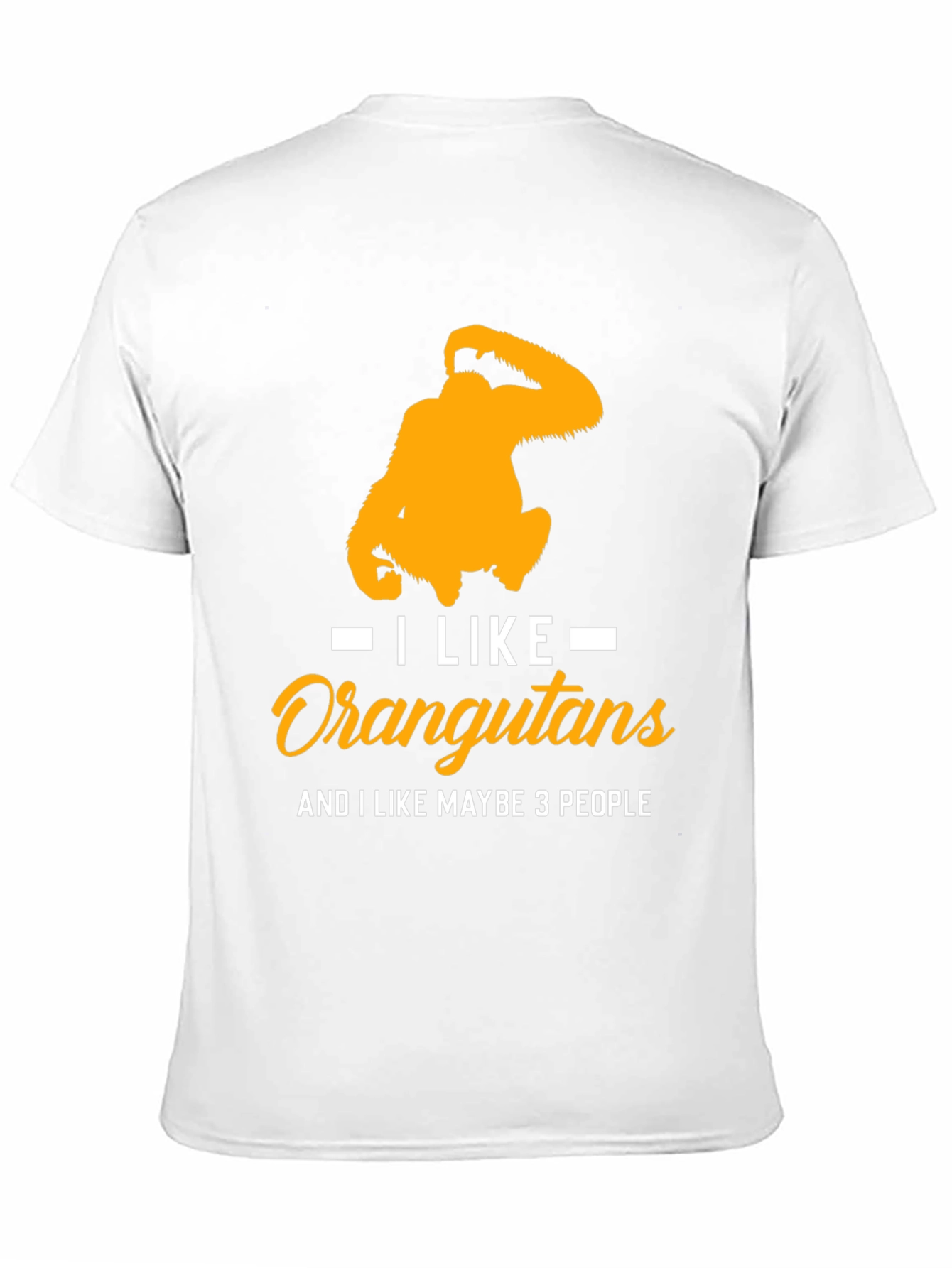 Black I Like Orangutans Graphic T-Shirt view 11