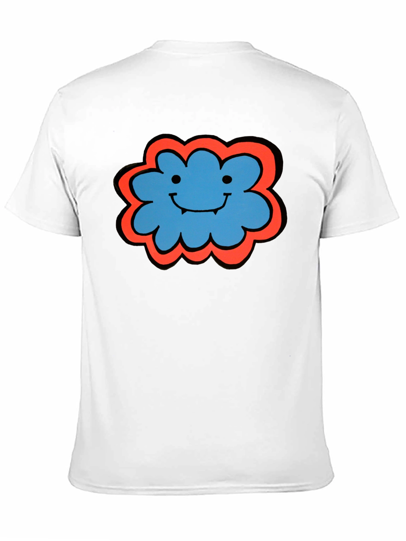 Black Whimsical Cloud T-Shirt - Soft Cotton Tee view 11