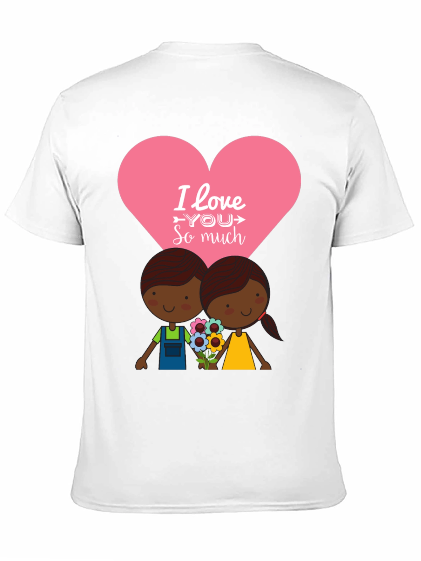 Black I Love You So Much Graphic T-Shirt view 11