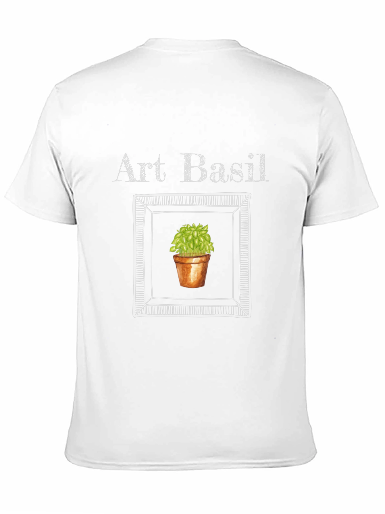 Black Art Basil Graphic T-Shirt - Unique Design view 11