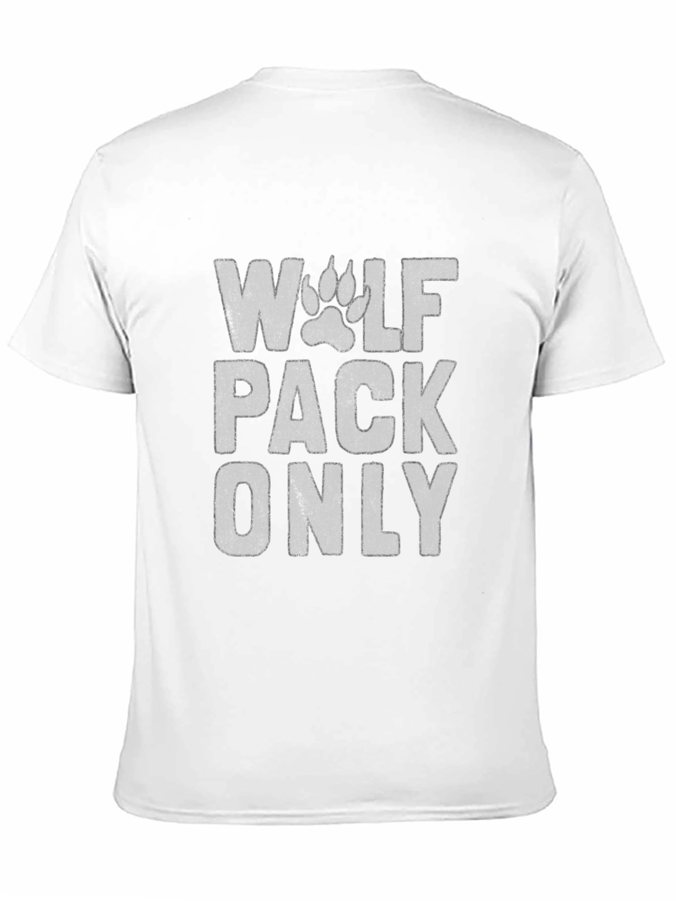 Black Wolf Pack Only Graphic T-Shirt - Black view 11