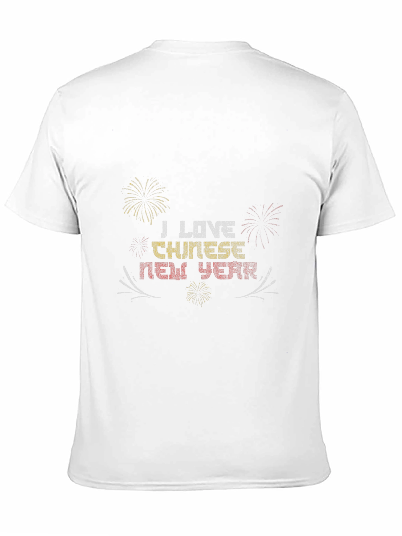 Black I Love Chinese New Year Graphic T-Shirt view 11