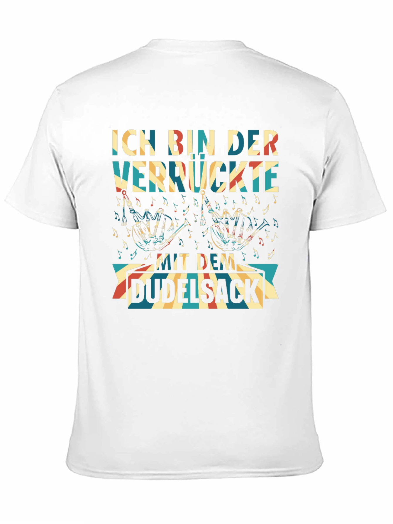 Black Ich Bin Der Verrückte Mit Dem Dudelsack T-Shirt view 11