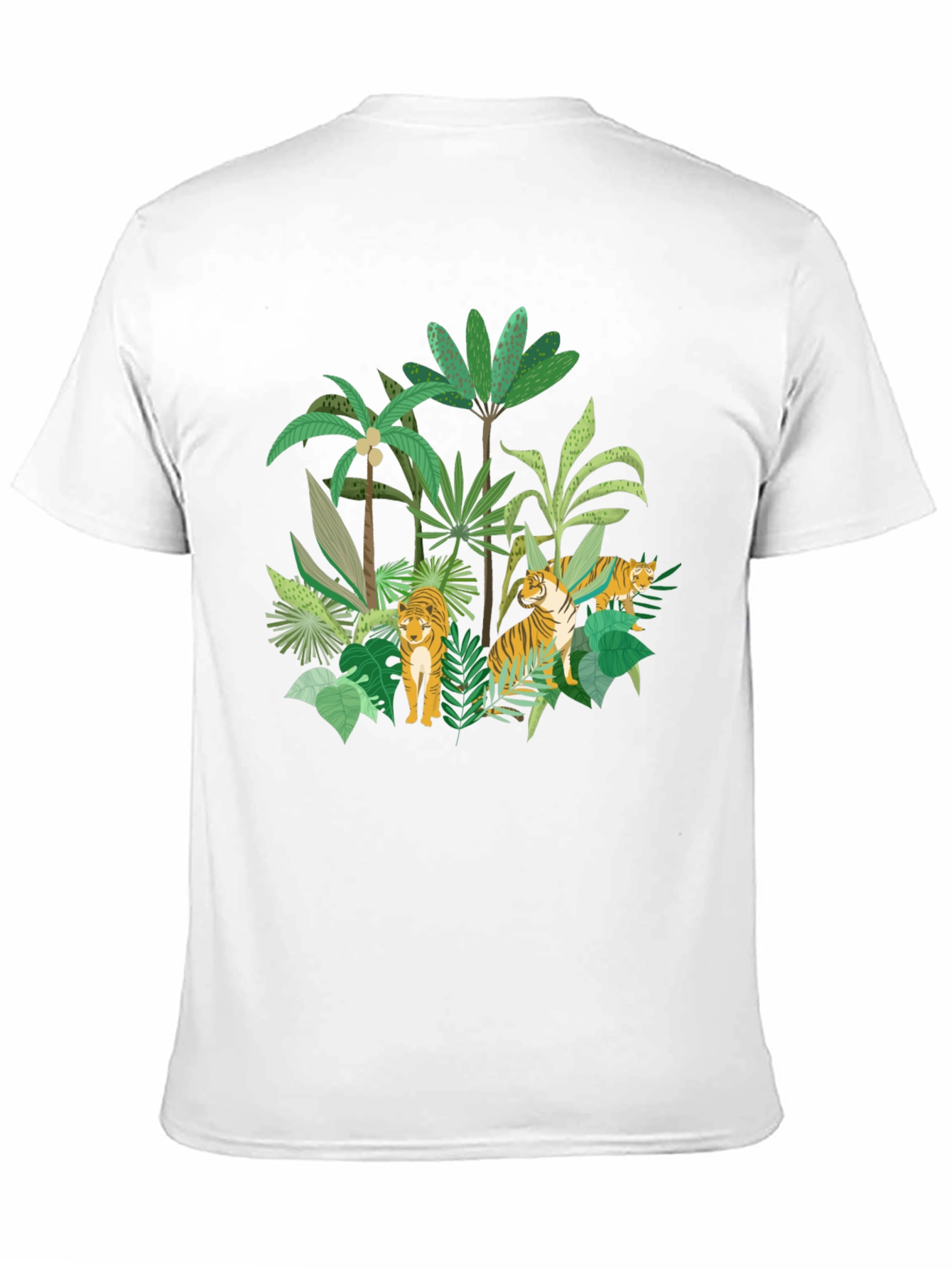 Black Jungle Tiger Graphic Tee - Black view 11