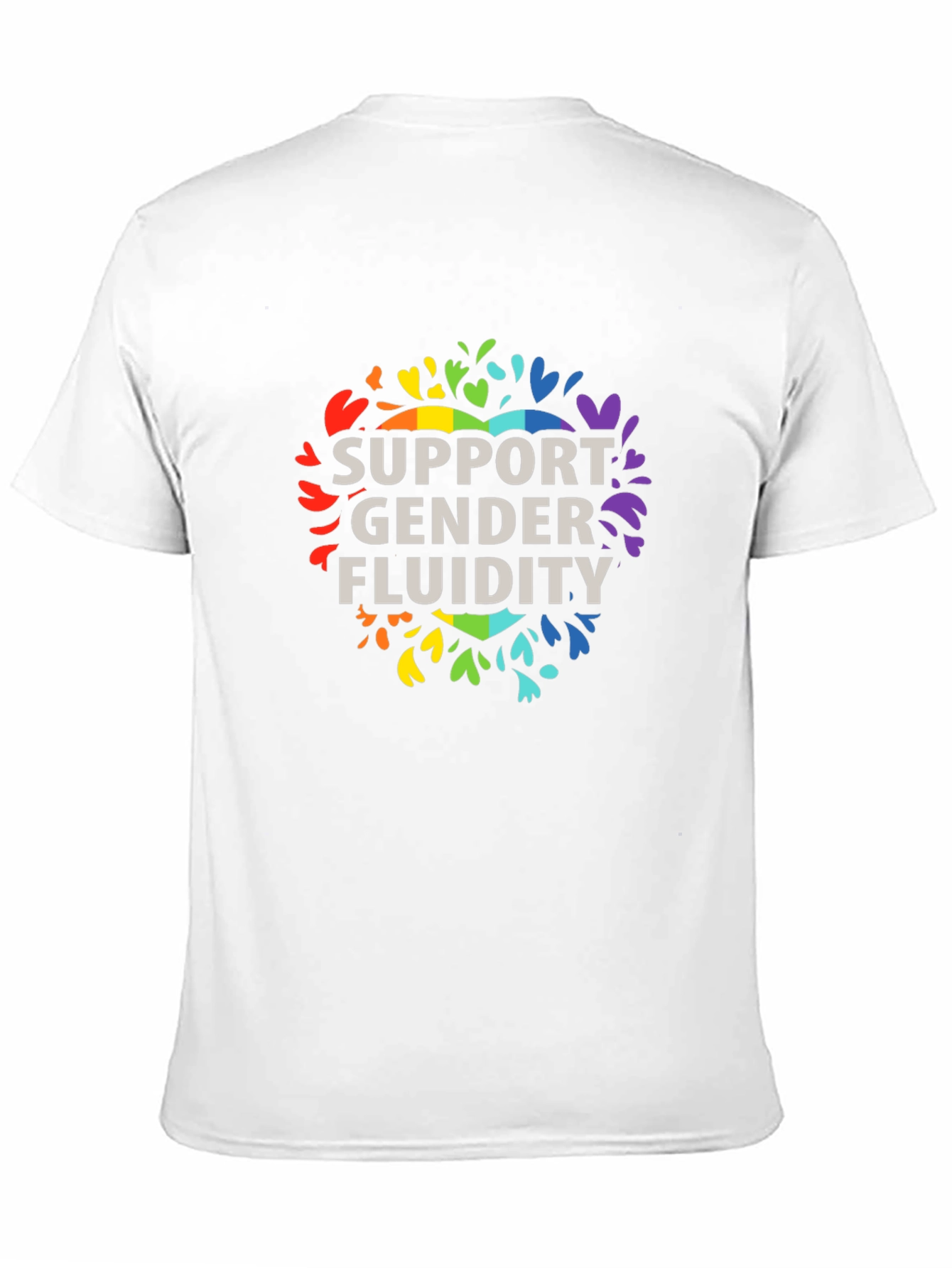 Black Support Gender Fluidity Pride T-Shirt view 11