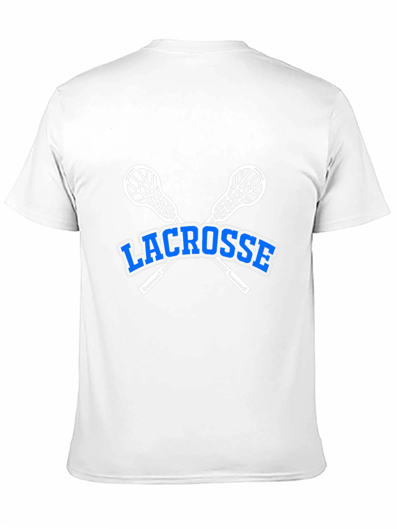 Black Lacrosse T-Shirt - Crossed Sticks Graphic view 11