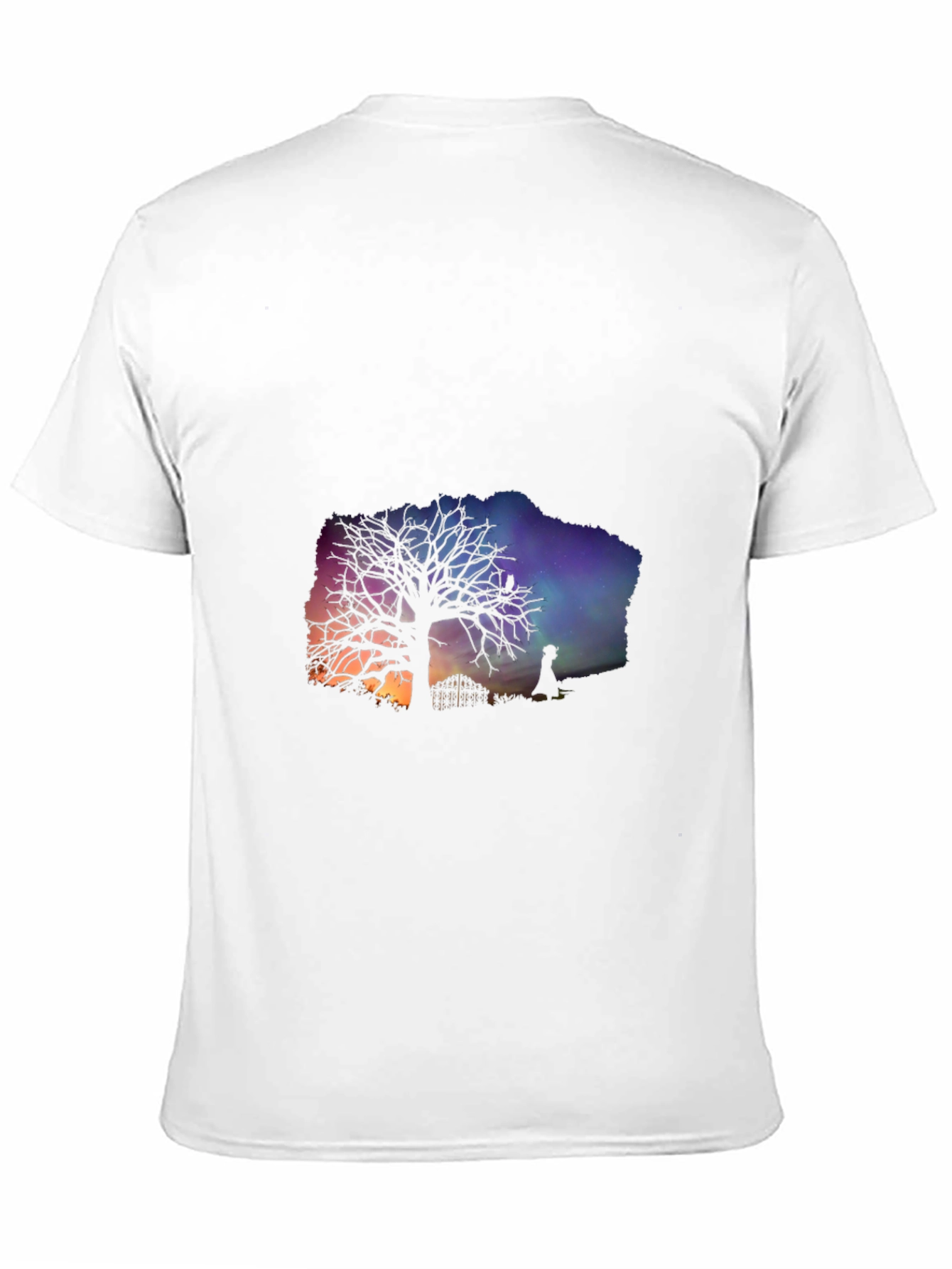 Black Silhouette Tree Graphic Tee view 11