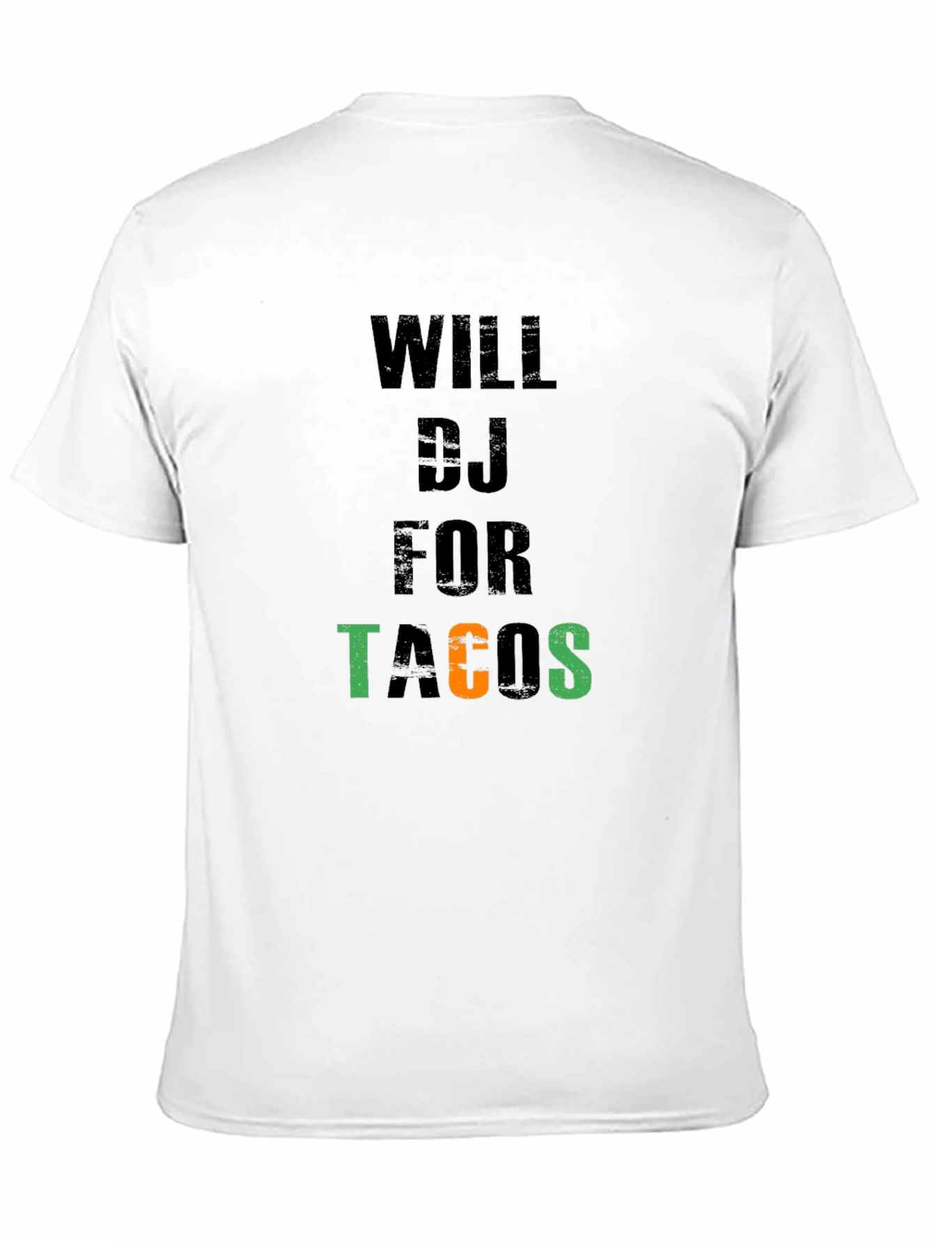 Black Will DJ for Tacos Black Cotton Graphic Tee view 11
