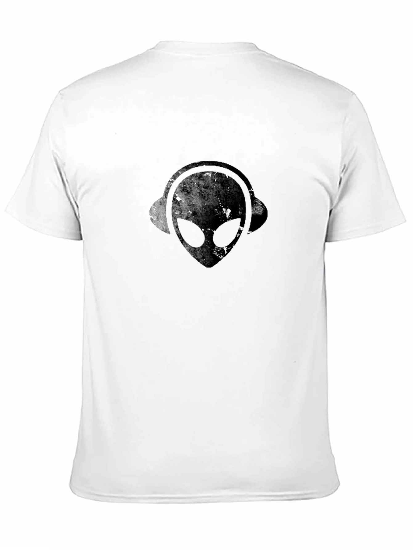 Black Alien Headphone Graphic Tee view 11