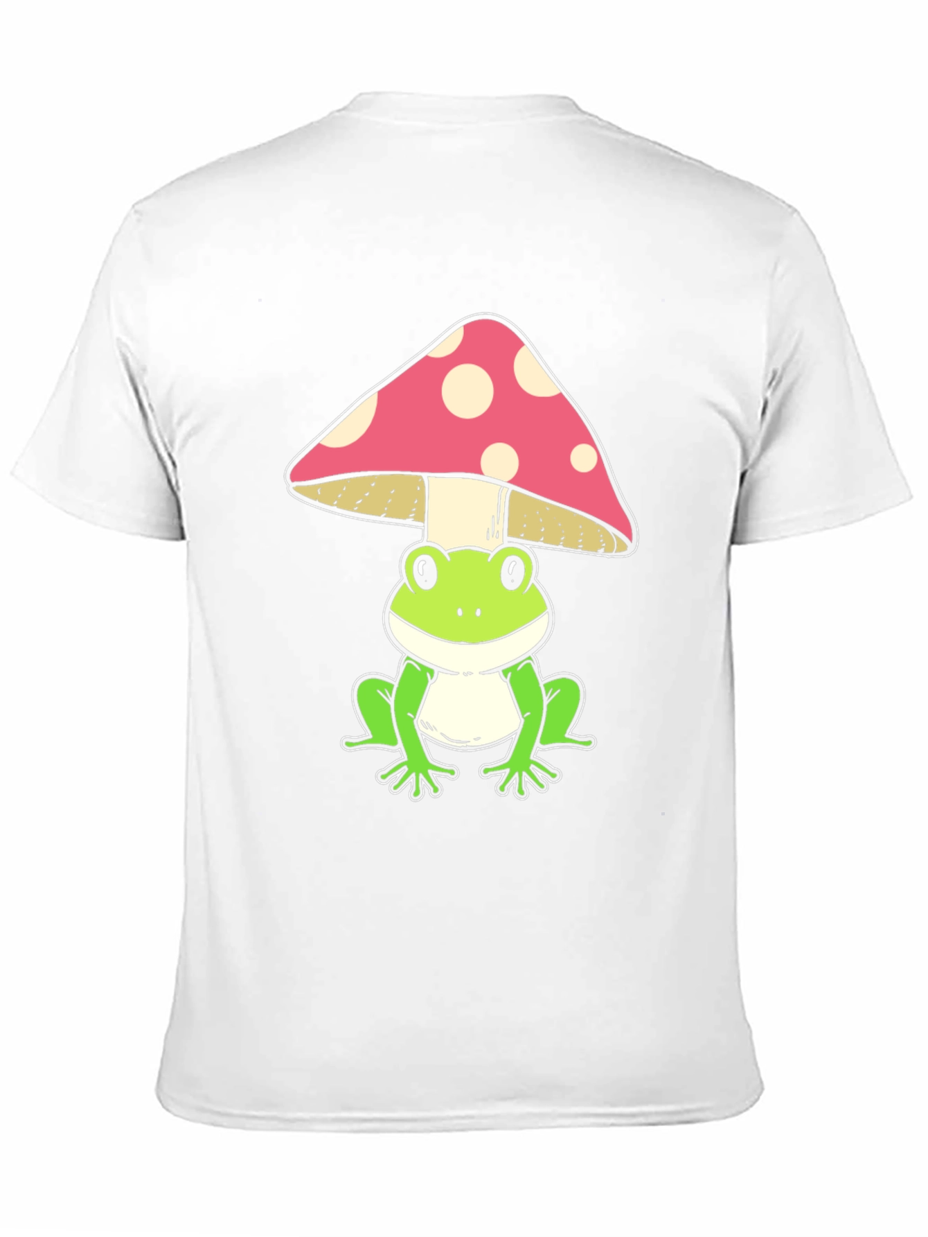 Black Frog Under Mushroom Graphic Tee - Black view 11