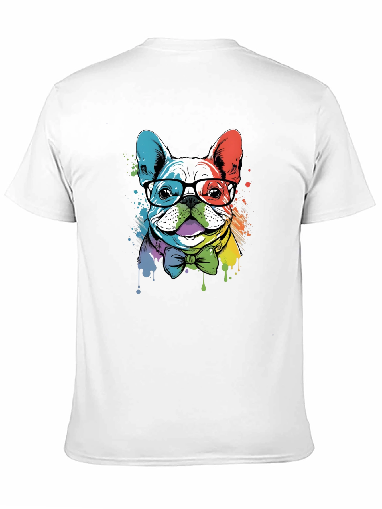 Black Cool Bulldog Graphic Tee - Modern Design view 11