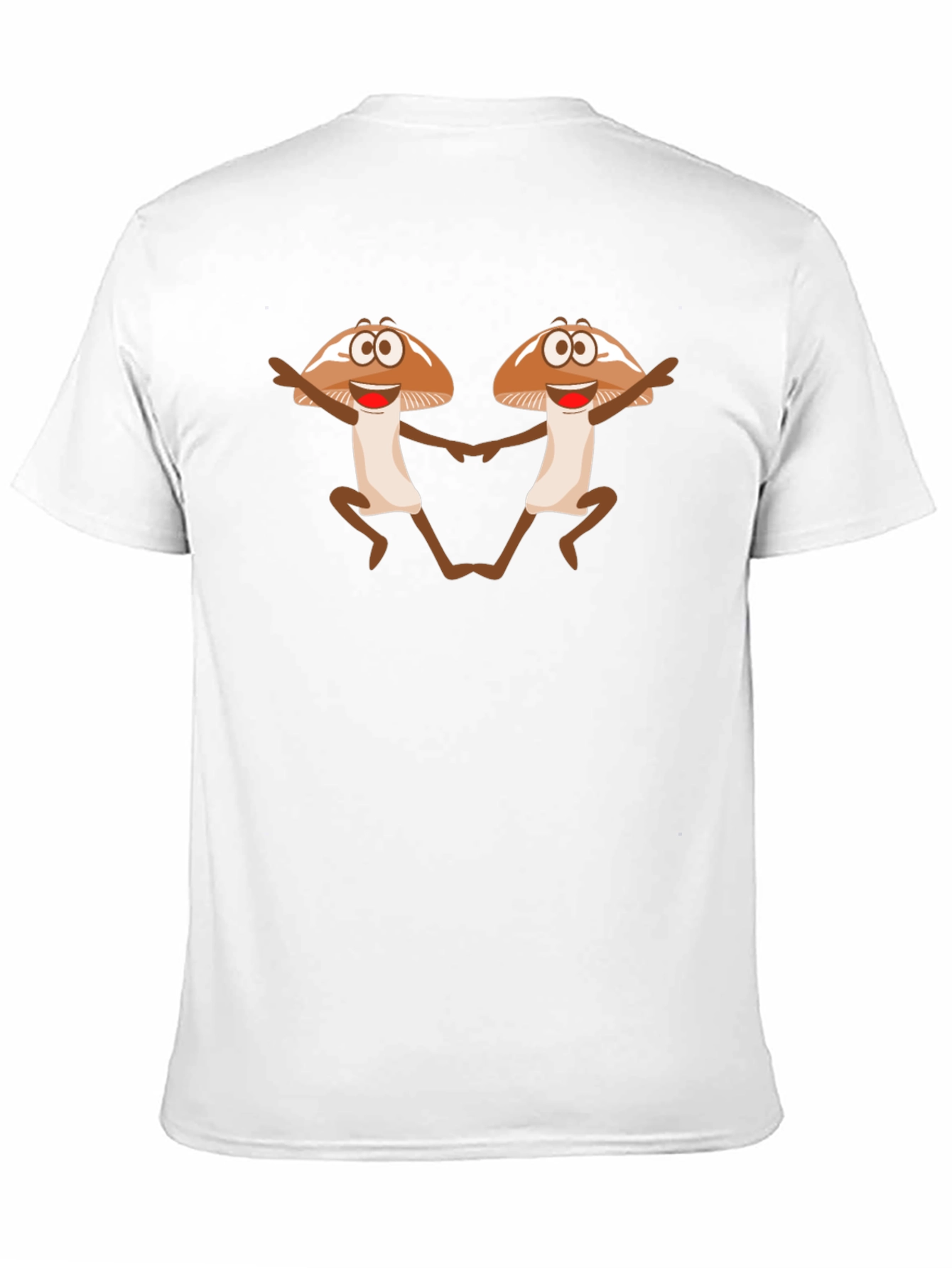 Black Funky Mushroom Dance Black T-Shirt view 11