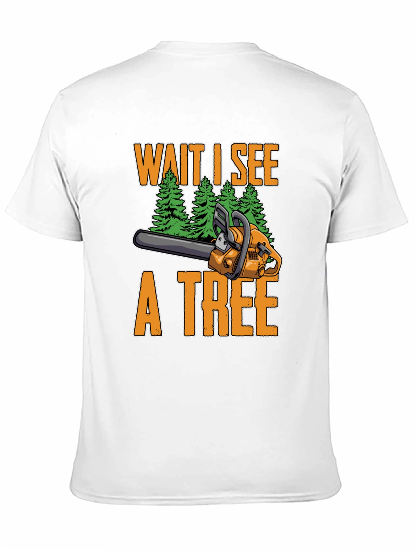 Black Funny Chainsaw Lumberjack T-Shirt view 11