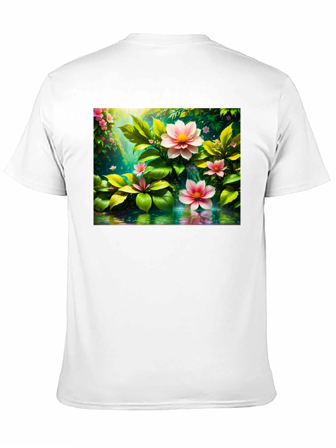 Black Floral Bloom T-Shirt - Nature Inspired Tee view 11