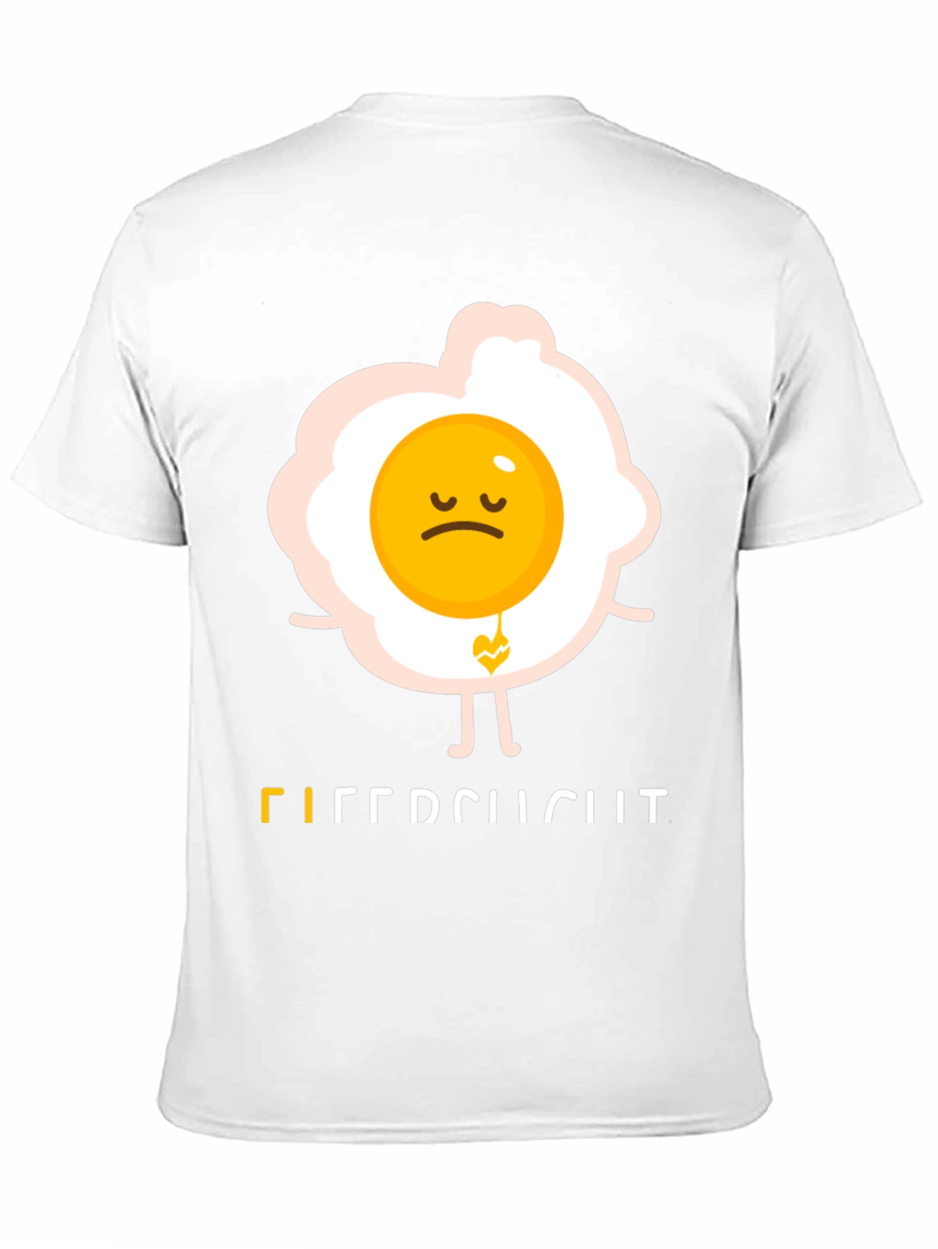 Black Sad Egg Graphic Tee - Unique Humor T-Shirt view 11