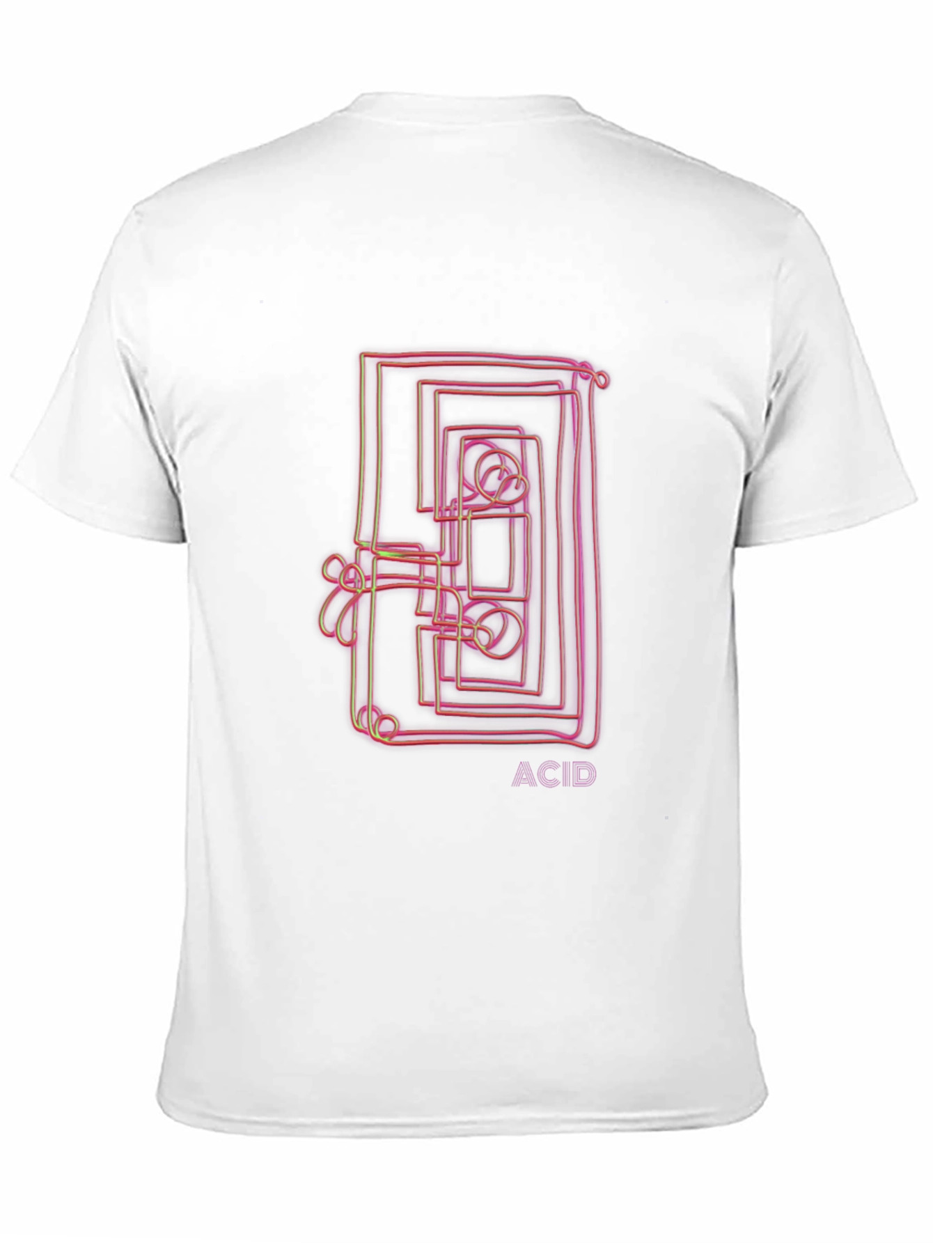 Black Abstract 'ACID' Graphic Tee - Black view 11