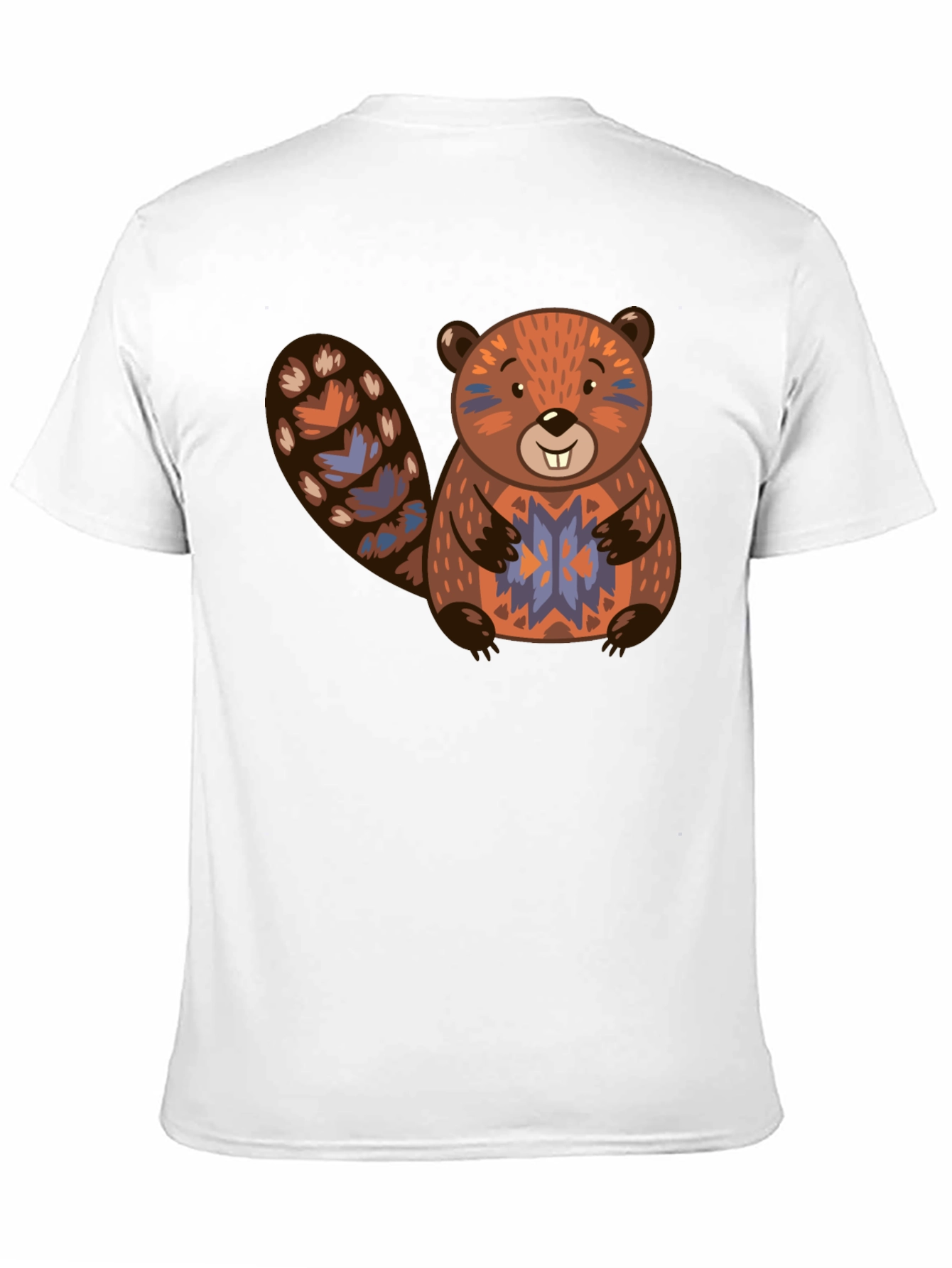 Black Beaver Graphic Print Black T-Shirt view 11