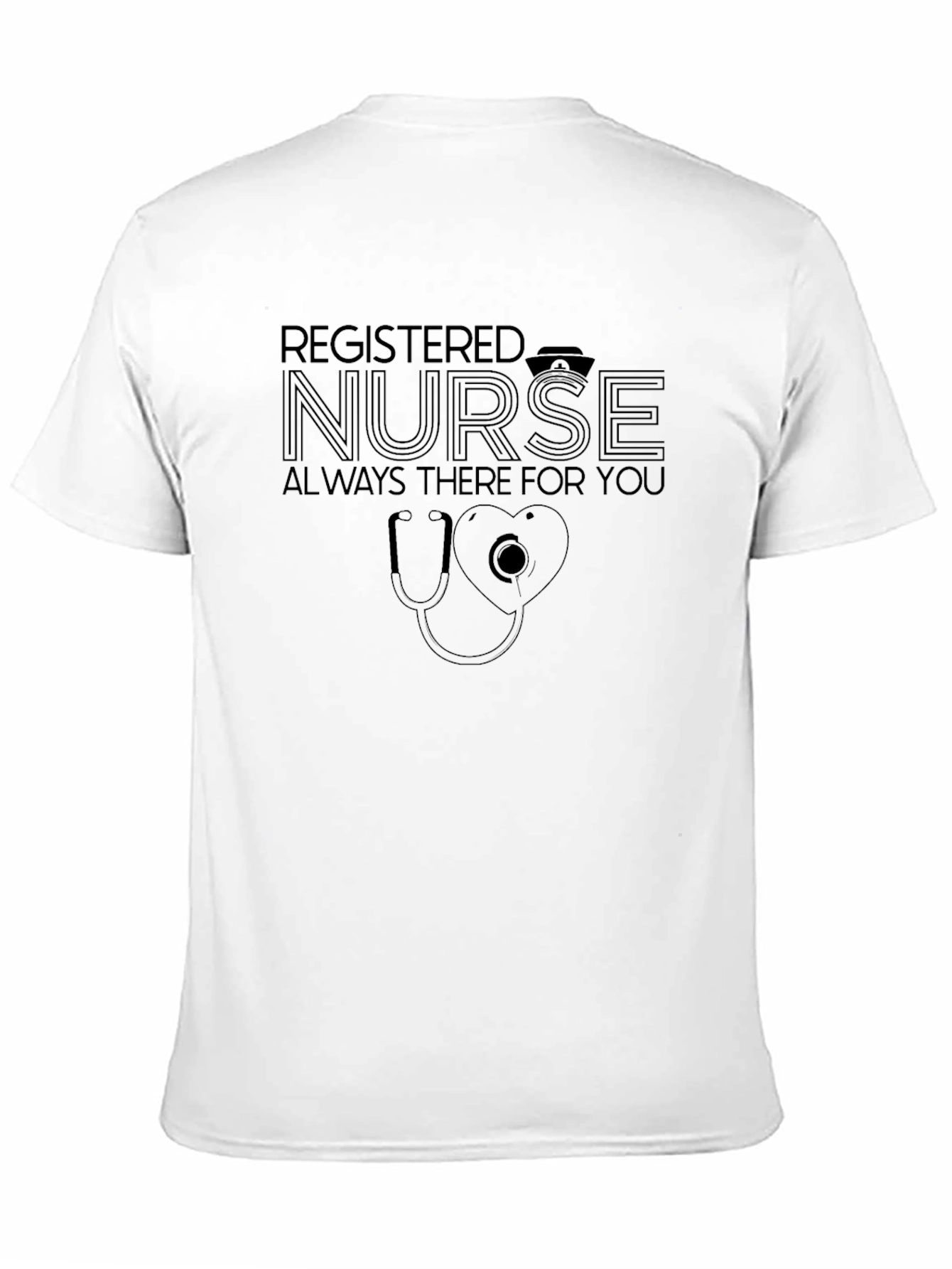 Black Registered Nurse Graphic T-Shirt view 11