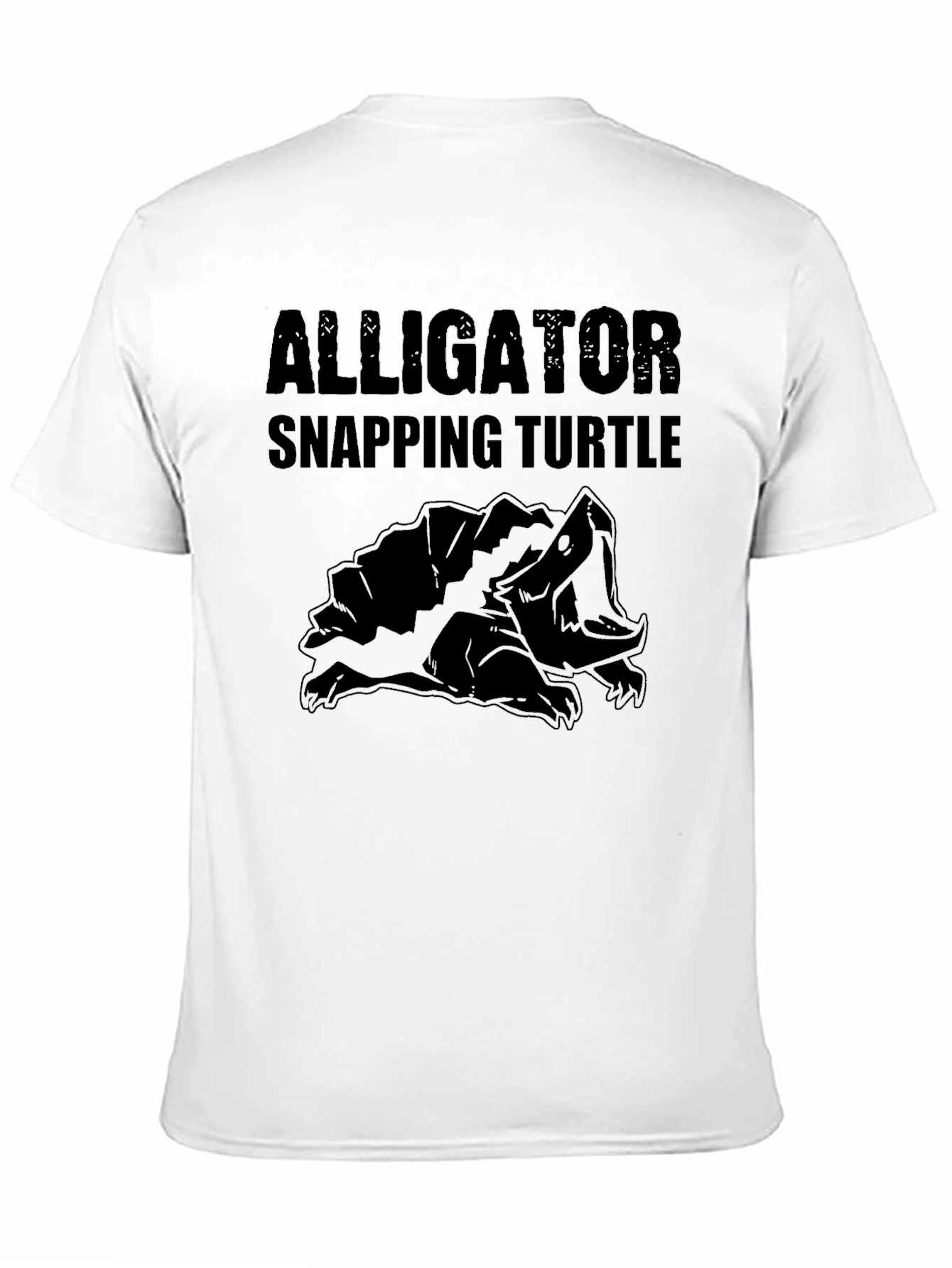 Black Alligator Snapping Turtle Graphic Tee view 11