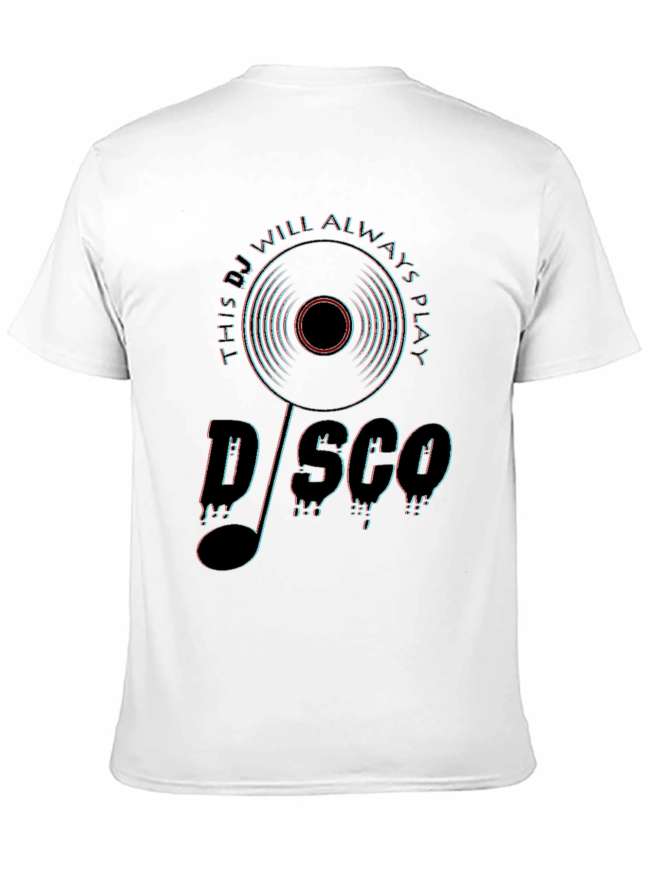 Black Retro Disco DJ T-Shirt view 11