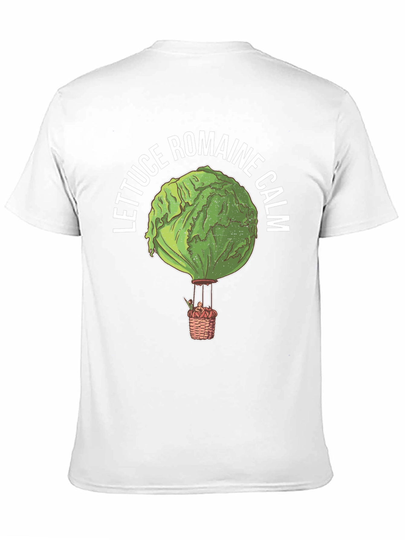 Black Lettuce Romaine Calm Funny Graphic T-Shirt view 11