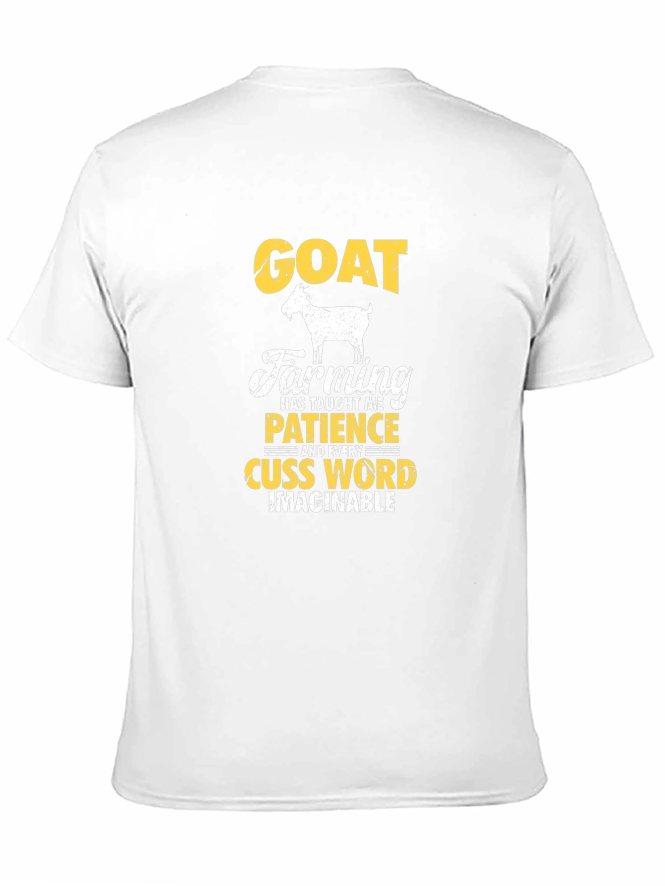 Black Goat Farming T-Shirt: Patience and Cuss Words view 11