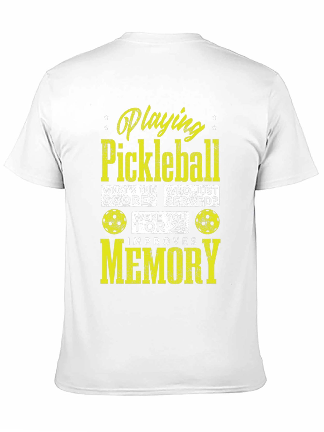 Black Pickleball Memory T-Shirt - Funny Sports Tee view 11