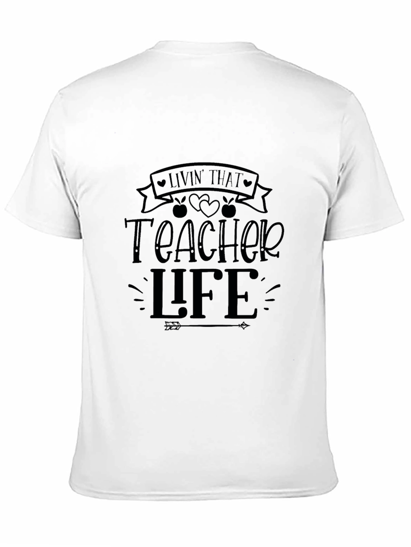 Black Teacher Life Black T-Shirt view 11