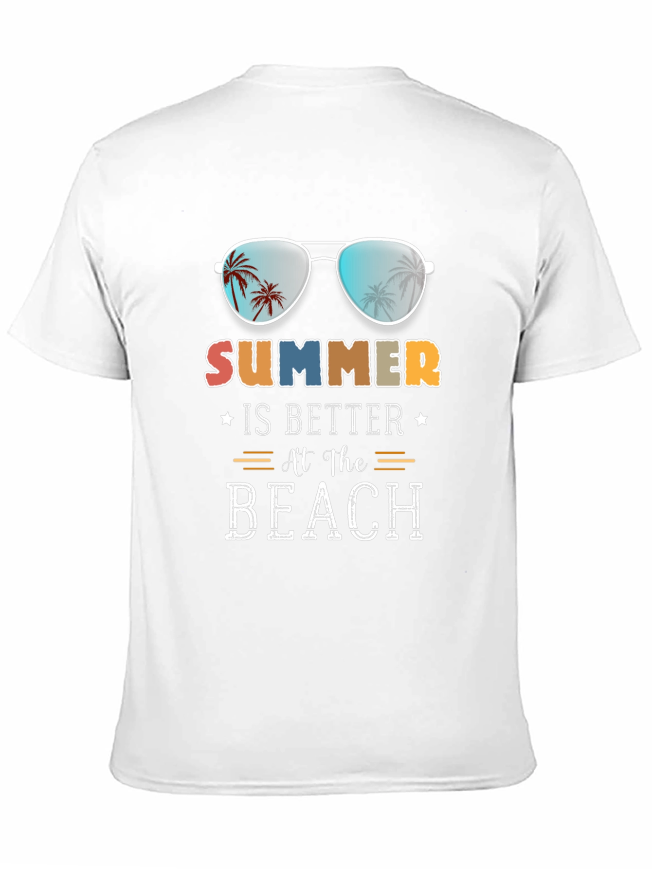 Black Summer is Better at the Beach T-Shirt view 11