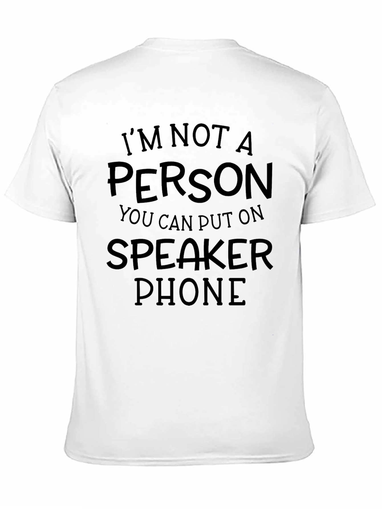 Black Speakerphone Statement T-Shirt view 11