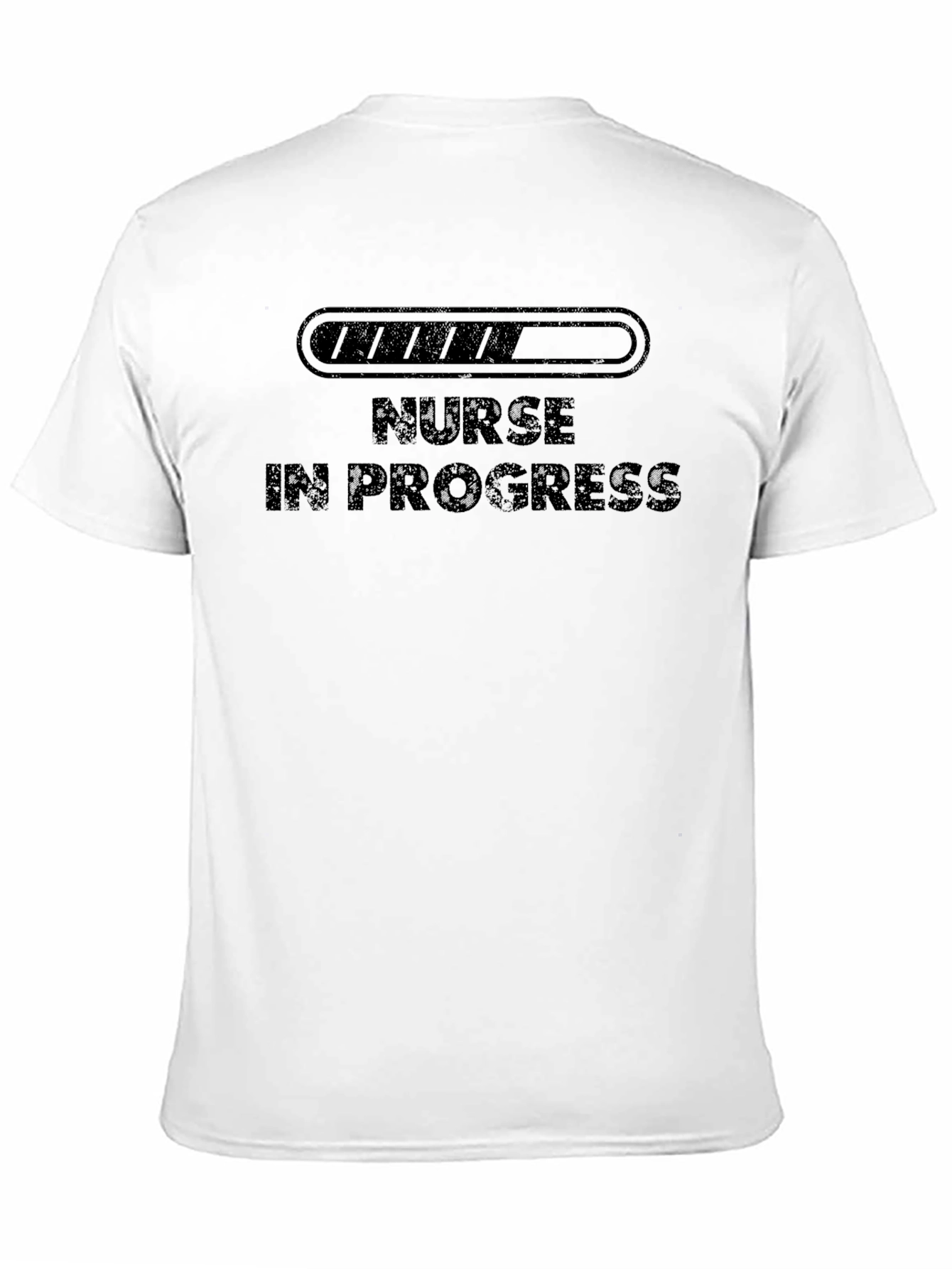 Black Nurse In Progress T-Shirt - Black Cotton Blend Tee view 11