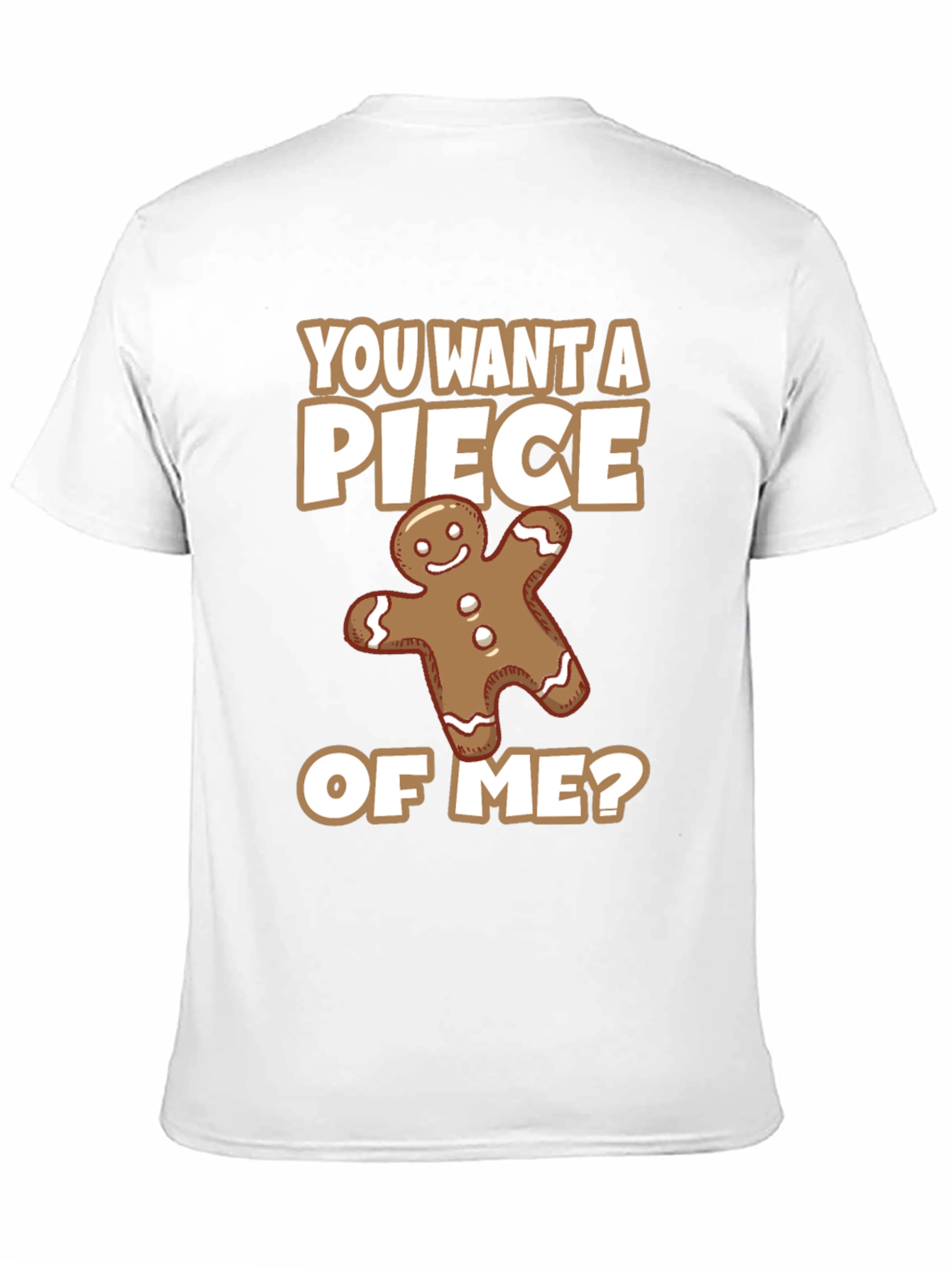 Black Funny Gingerbread Man 'Piece of Me' Graphic Tee view 11